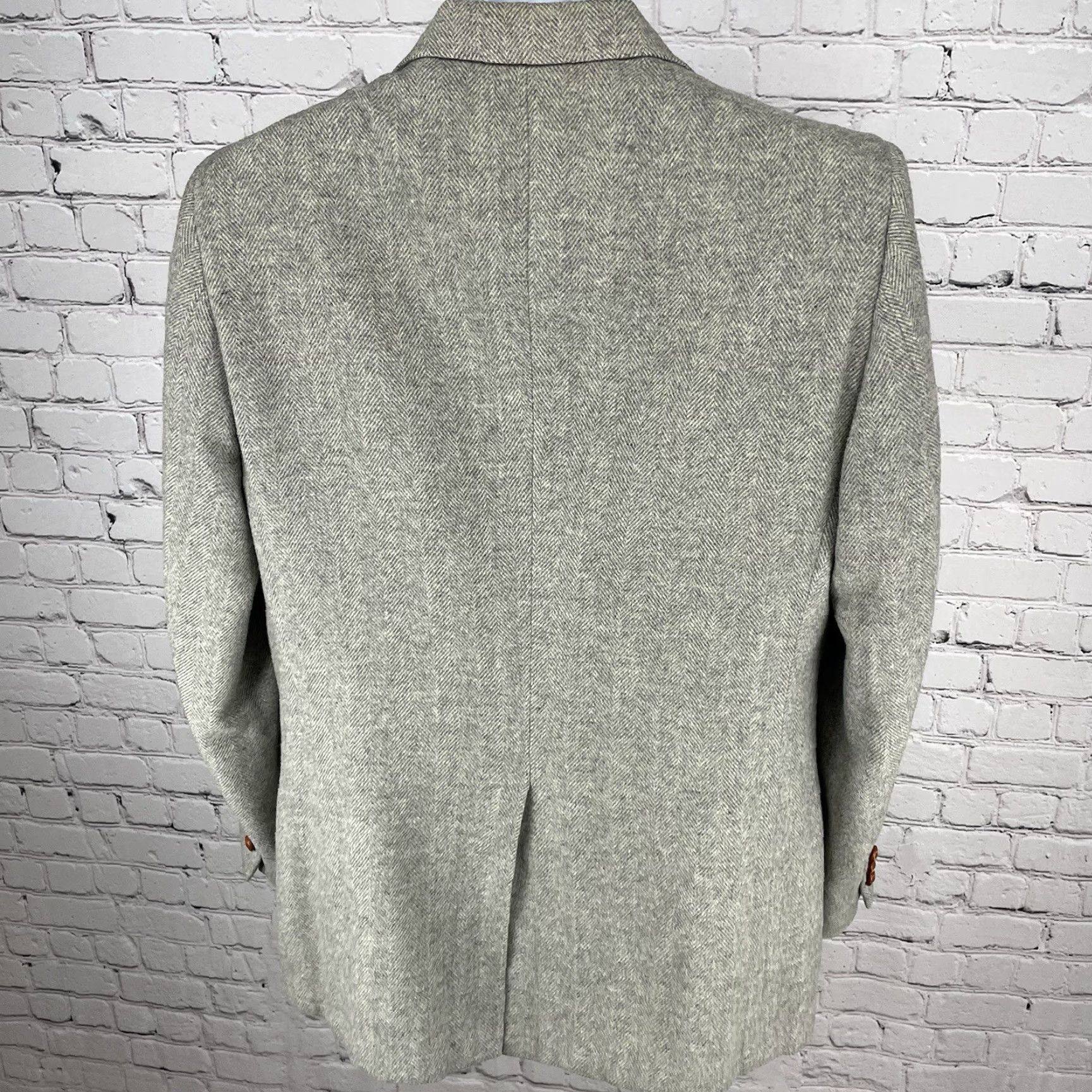Vintage VINTAGE Palm Beach Blazer Herringbone 2 Button Vented USA Size 40 Size 40R - 2 Thumbnail