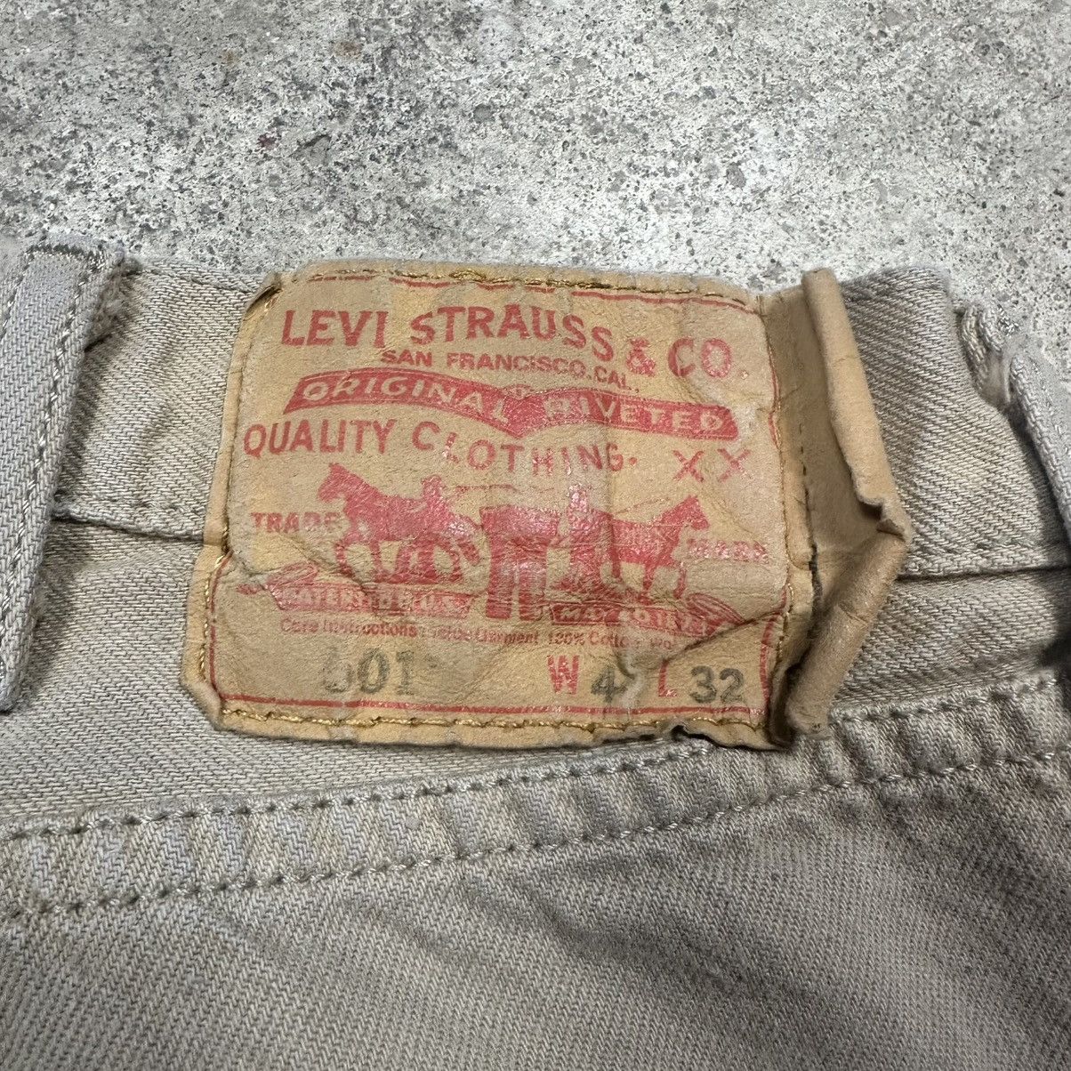 Levi's Vintage Y2K Khaki Levis 501 XX Denim Baggy Skater Jeans Size US 44 / EU 60 - 4 Thumbnail