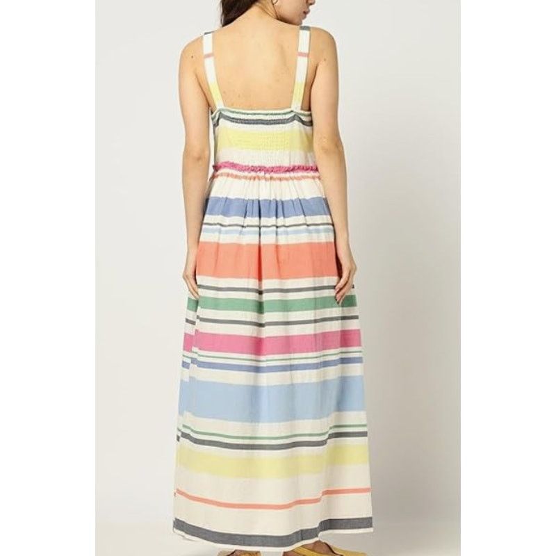 Gap NWT Gap Womens Dress Medium Empire Waist Maxi Multi Stripe Size M / US 6-8 / IT 42-44 - 2 Thumbnail