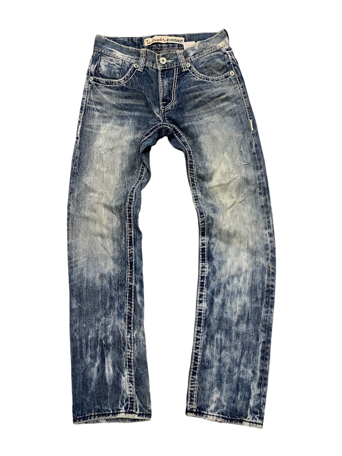 If Six Was Nine × Le Grande Bleu (L.G.B.) Buckaroo Distressed Jeans Size US 31 - 1 Thumbnail