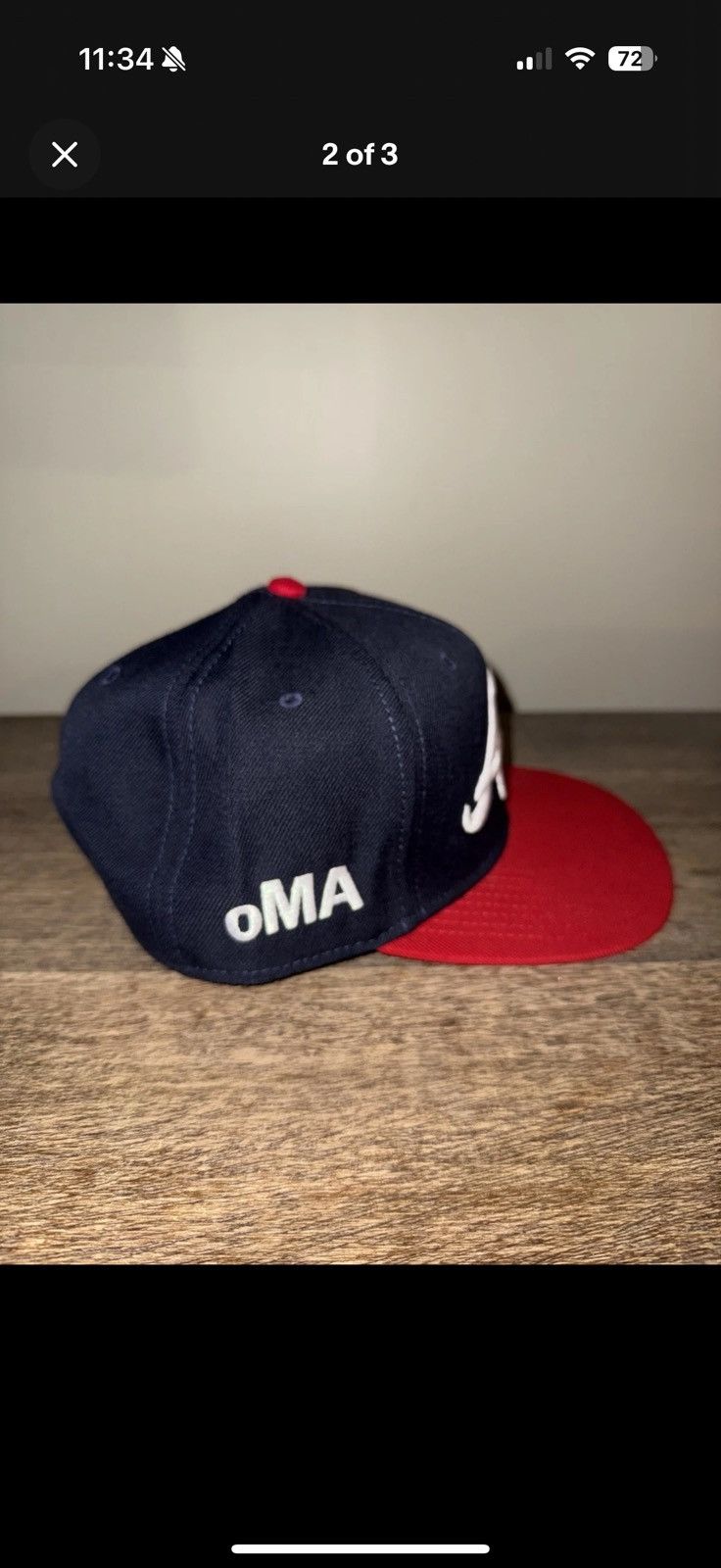 oMA STUDIOS oMA Studios Atlanta Braves Hat Size ONE SIZE - 2 Thumbnail