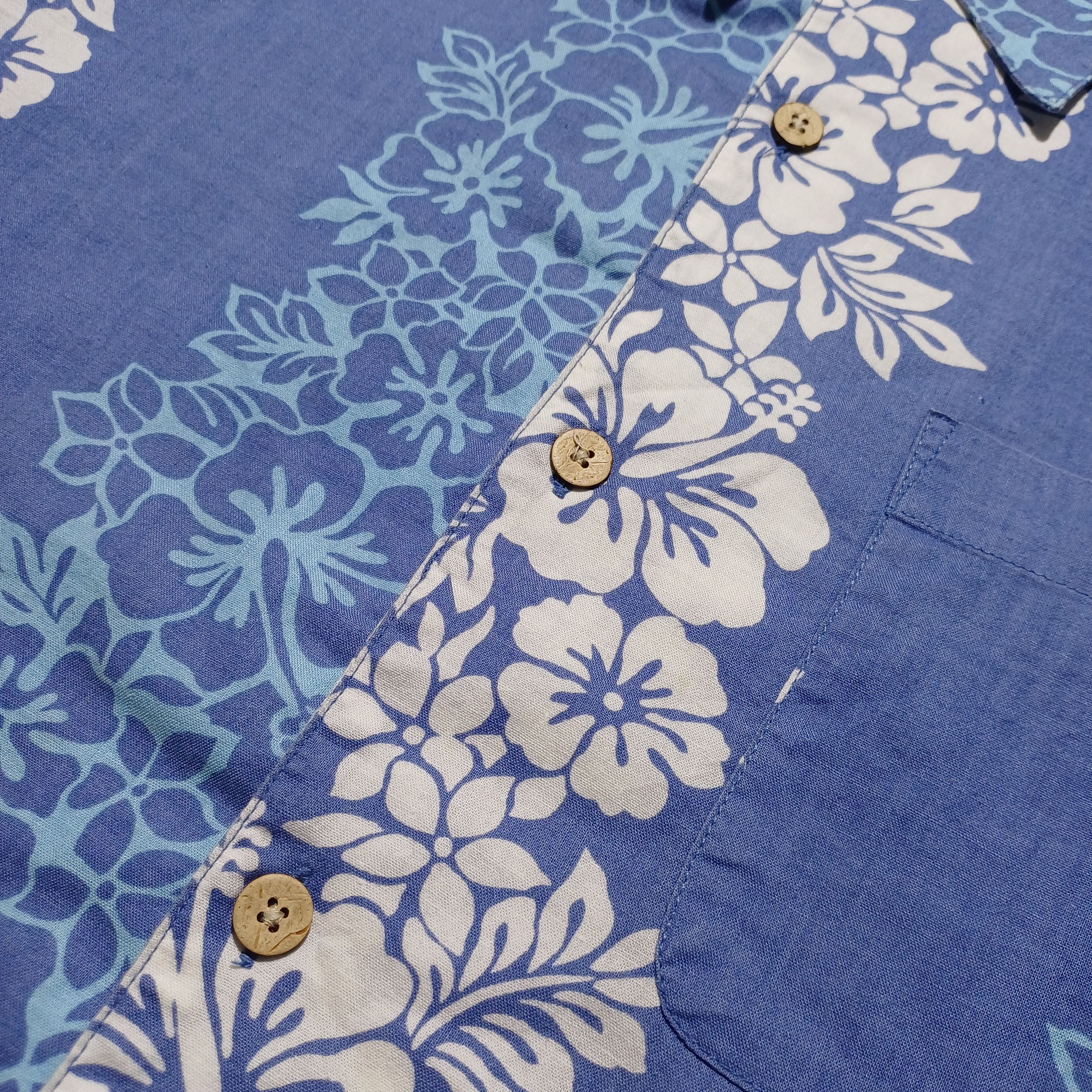 Other Vintage 90s Hawaiian Style Shirt by Blue Vacation Japan Size US L / EU 52-54 / 3 - 3 Thumbnail