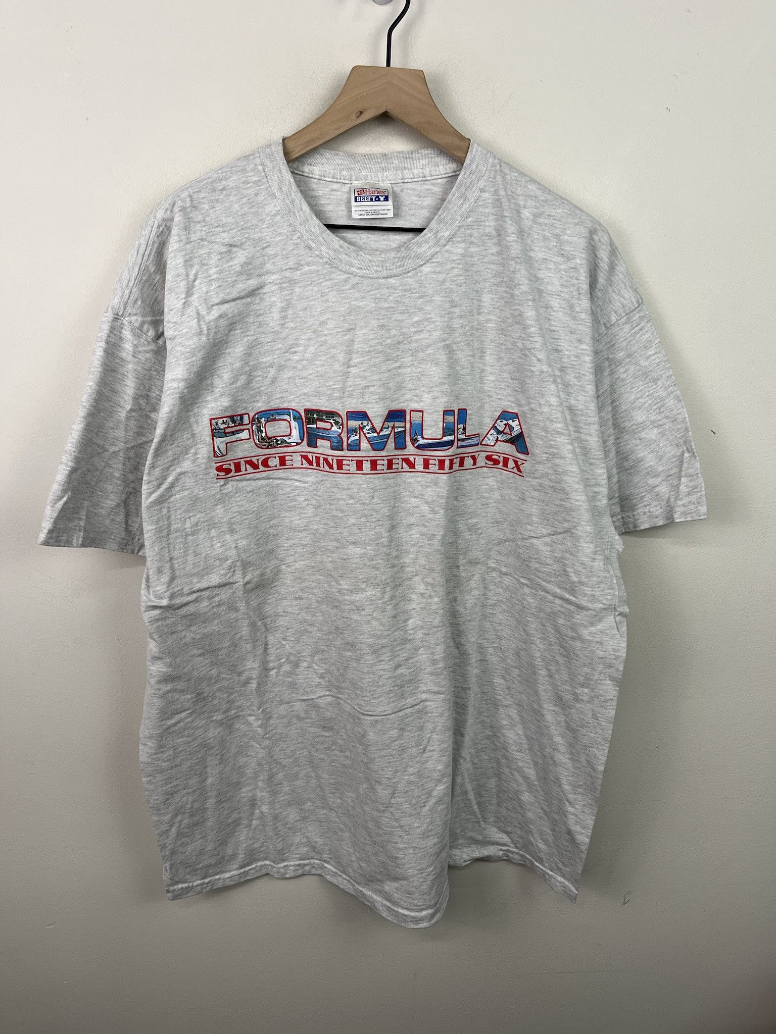 Vintage Vintage 90s Formula Sinve 1956 Tshirt Size XXL Size US XXL / EU 58 / 5 - 1 Thumbnail