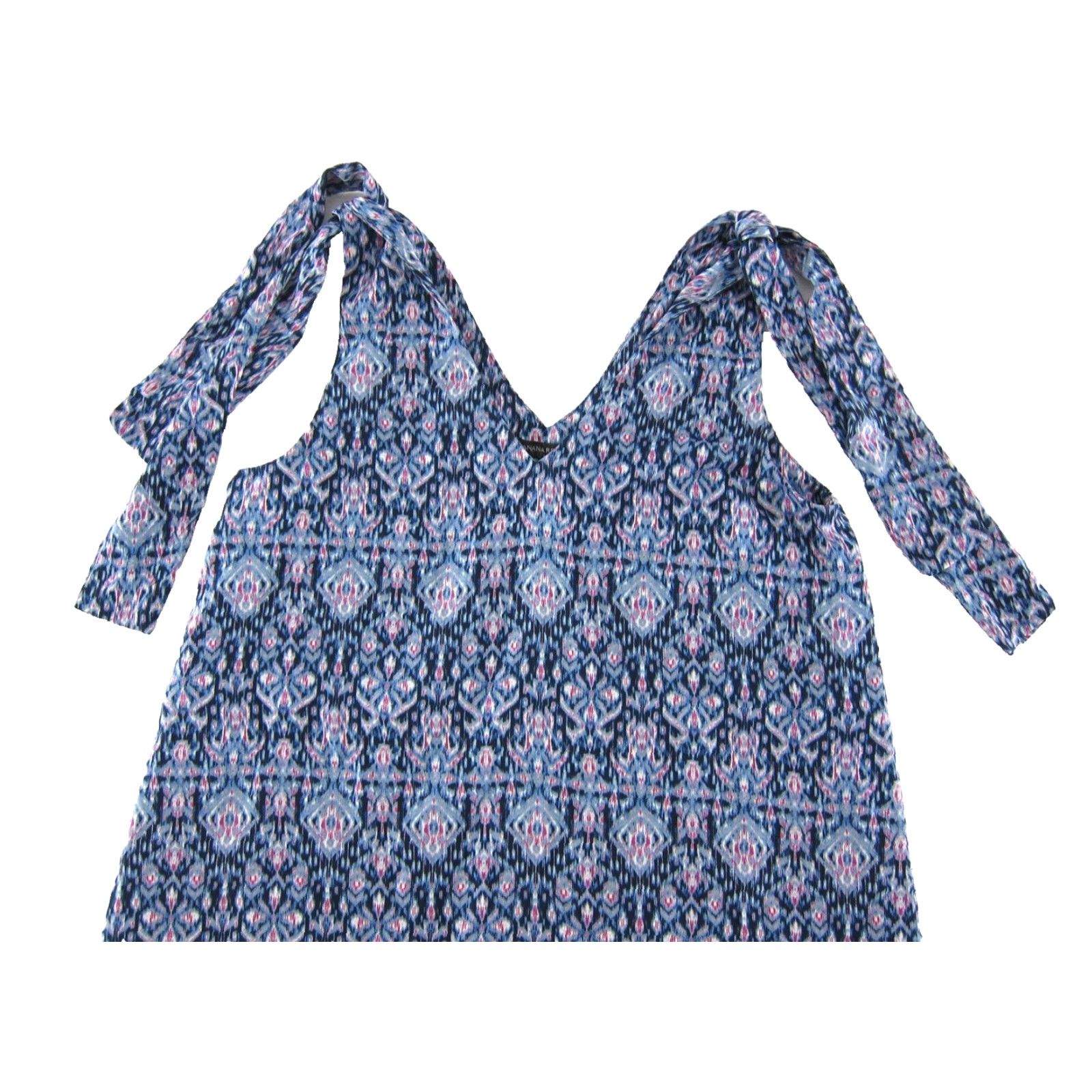 Banana Republic Banana Republic Batik Blue Pink White Tank Dress XS Shirt? Size XS / US 0-2 / IT 36-38 - 4 Thumbnail