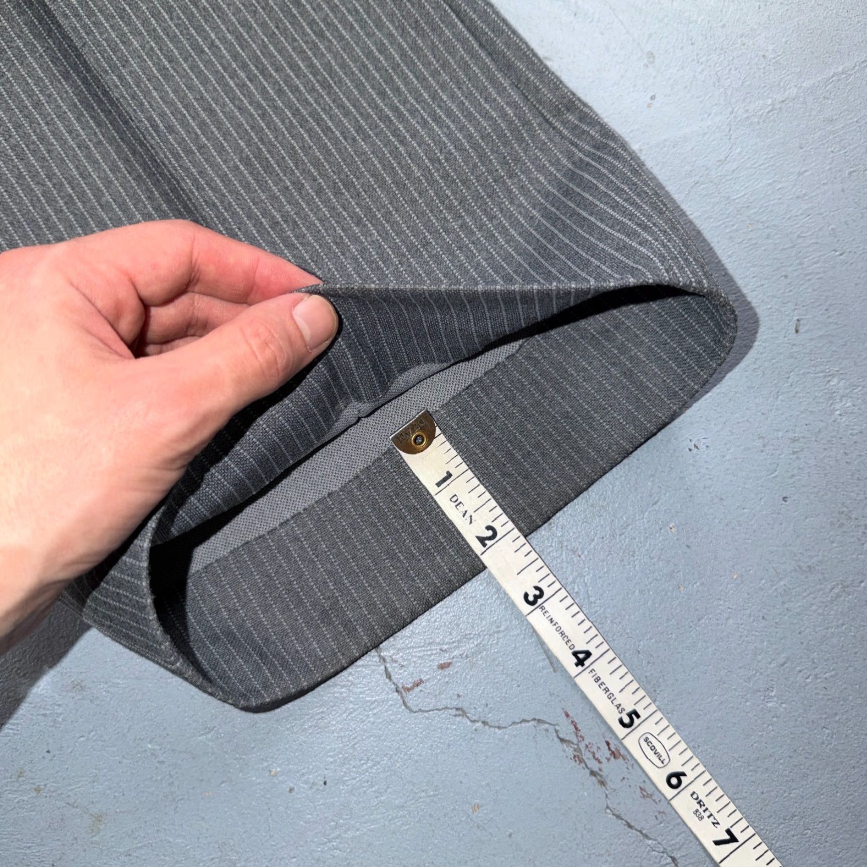 Vintage VINTAGE 1960s-1970s Barelay 3-Piece Suit Jacket Coat Pants Wool Gray Rockabilly Mens 40 Regular Size US Made Size 40R - 4 Thumbnail