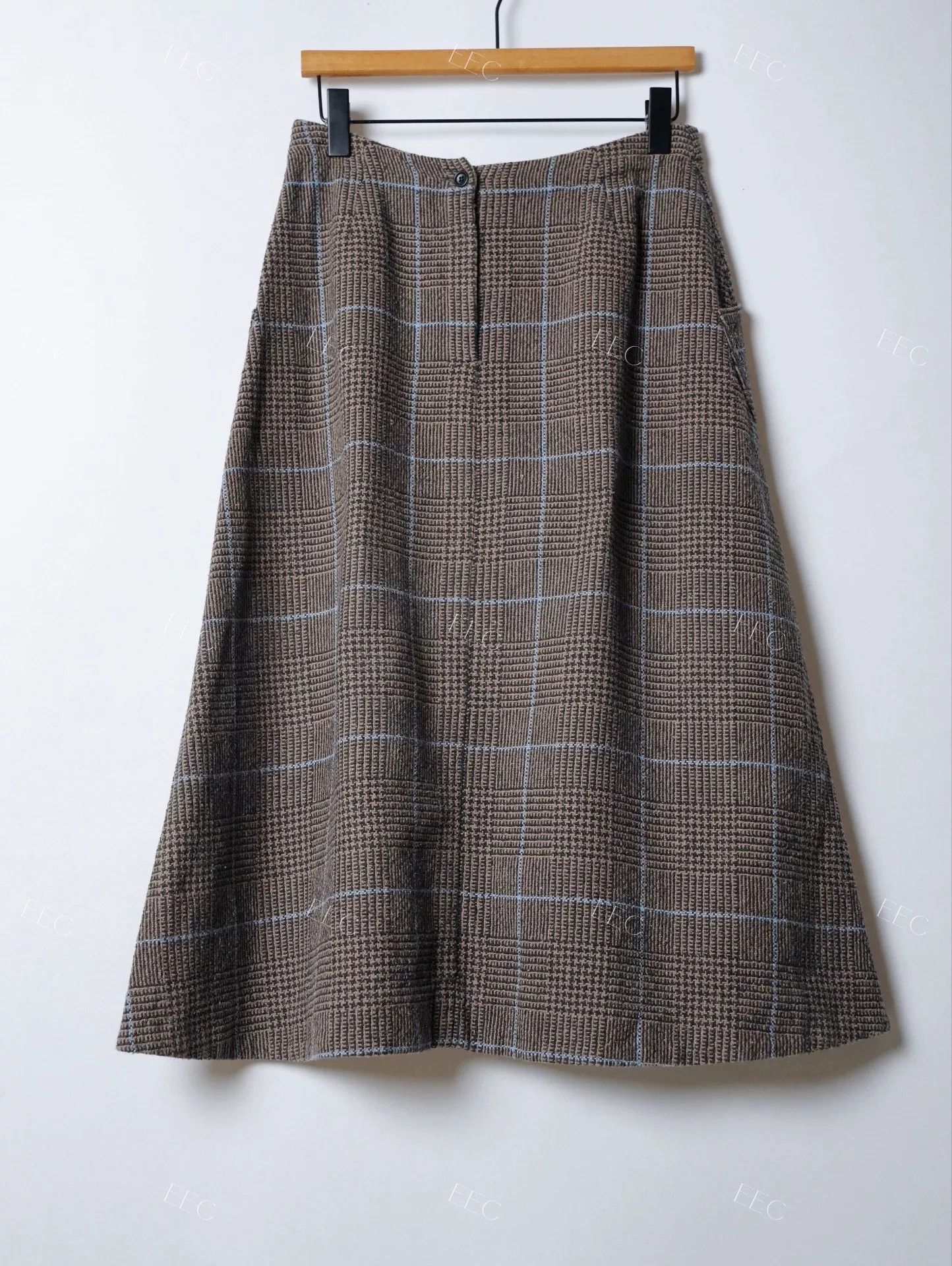 45rpm Brown Checkered Umbrella Skirt Size 26" / US 2 / IT 38 - 1 Thumbnail