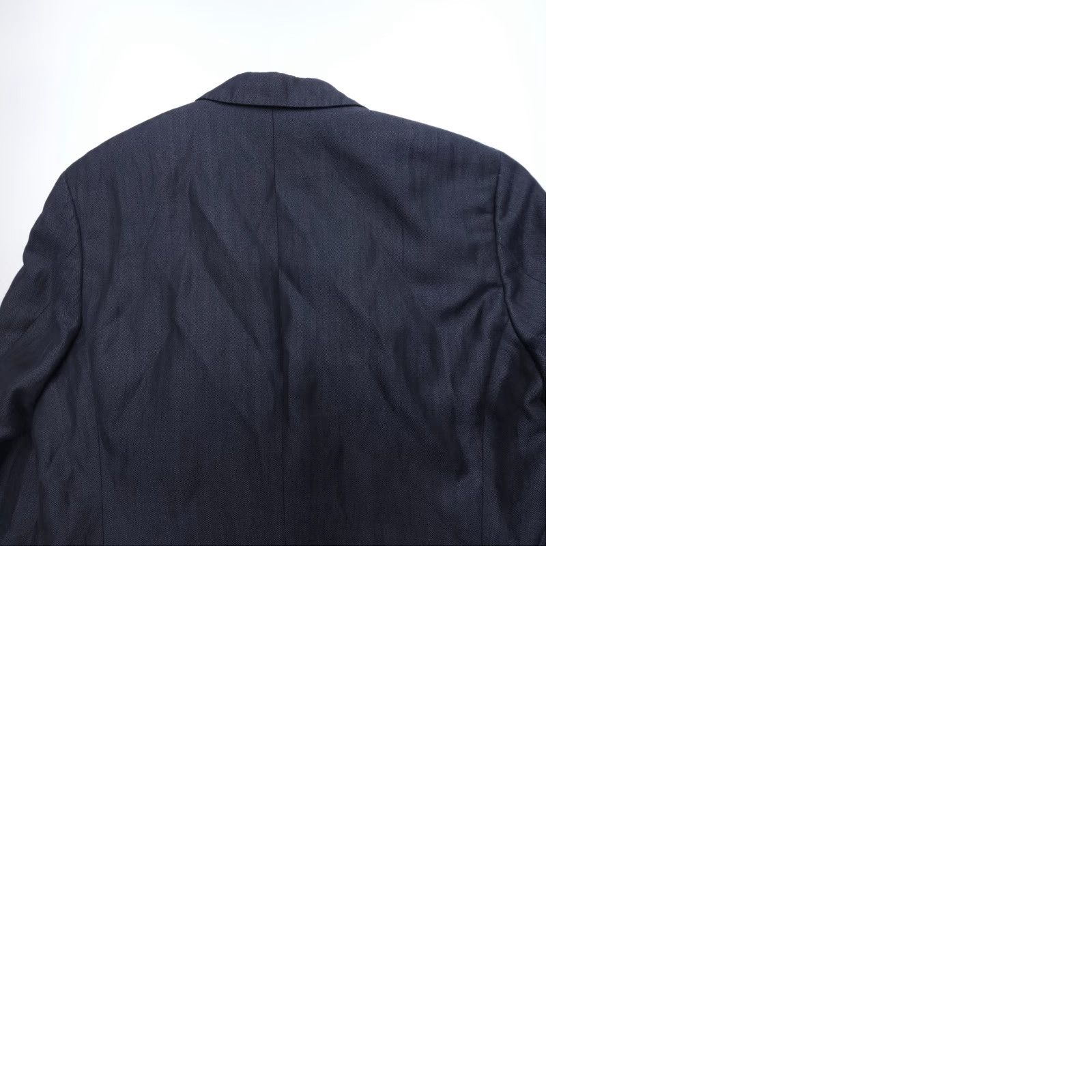Hugo Boss Hugo Boss The Smith Blazer Mens 36 Gray Blue Accents Elbow Patches Linen Wool Size 36R - 9 Thumbnail
