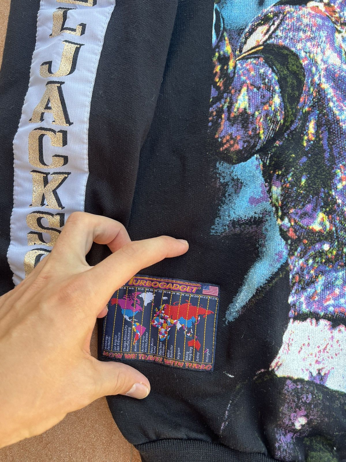Band Tees × Michael Jackson × Vintage Vintage 90s Michael Jackson Tour Rap Hoodie Size US L / EU 52-54 / 3 - 4 Thumbnail