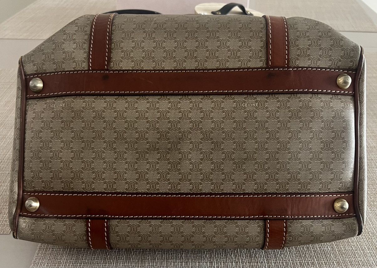 Celine Pre Loved Celine Macadam Chestnut Canvas Boston Bag Size ONE SIZE - 11 Thumbnail