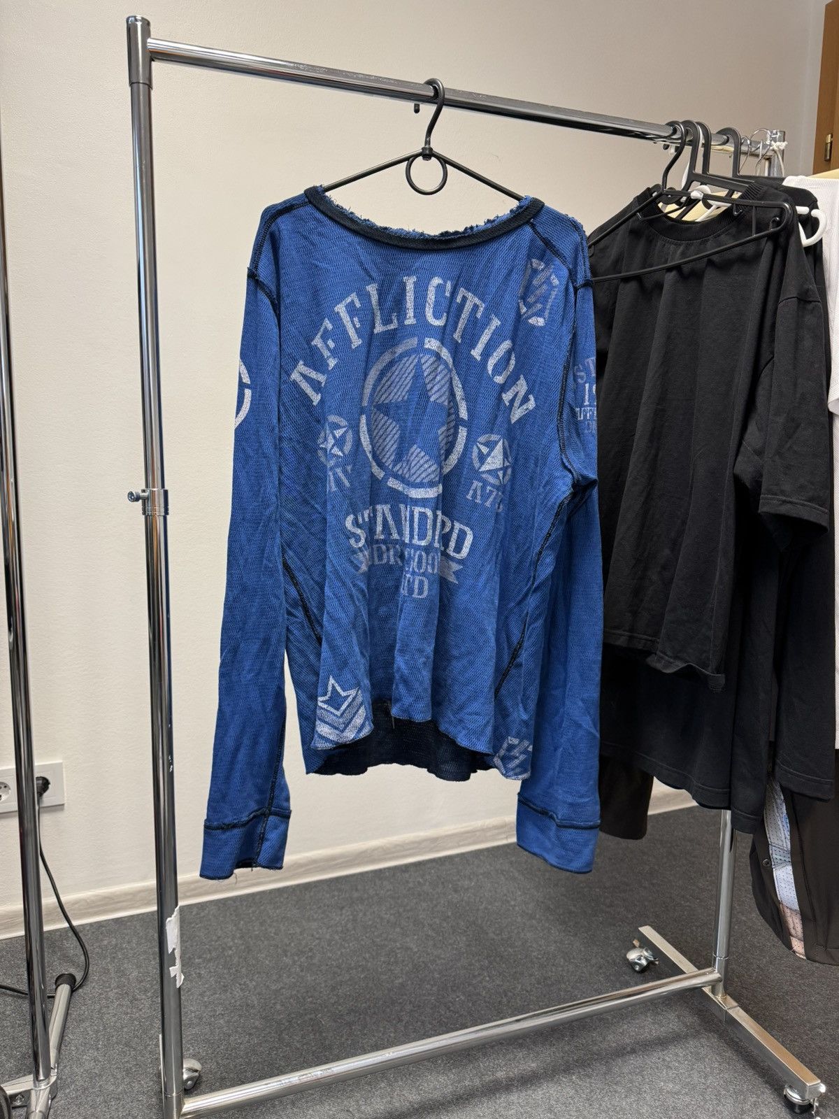 Affliction × Japanese Brand × Vintage Vintage Y2K Affliction Thermal Shirt Essential Opium Size US L / EU 52-54 / 3 - 2 Thumbnail