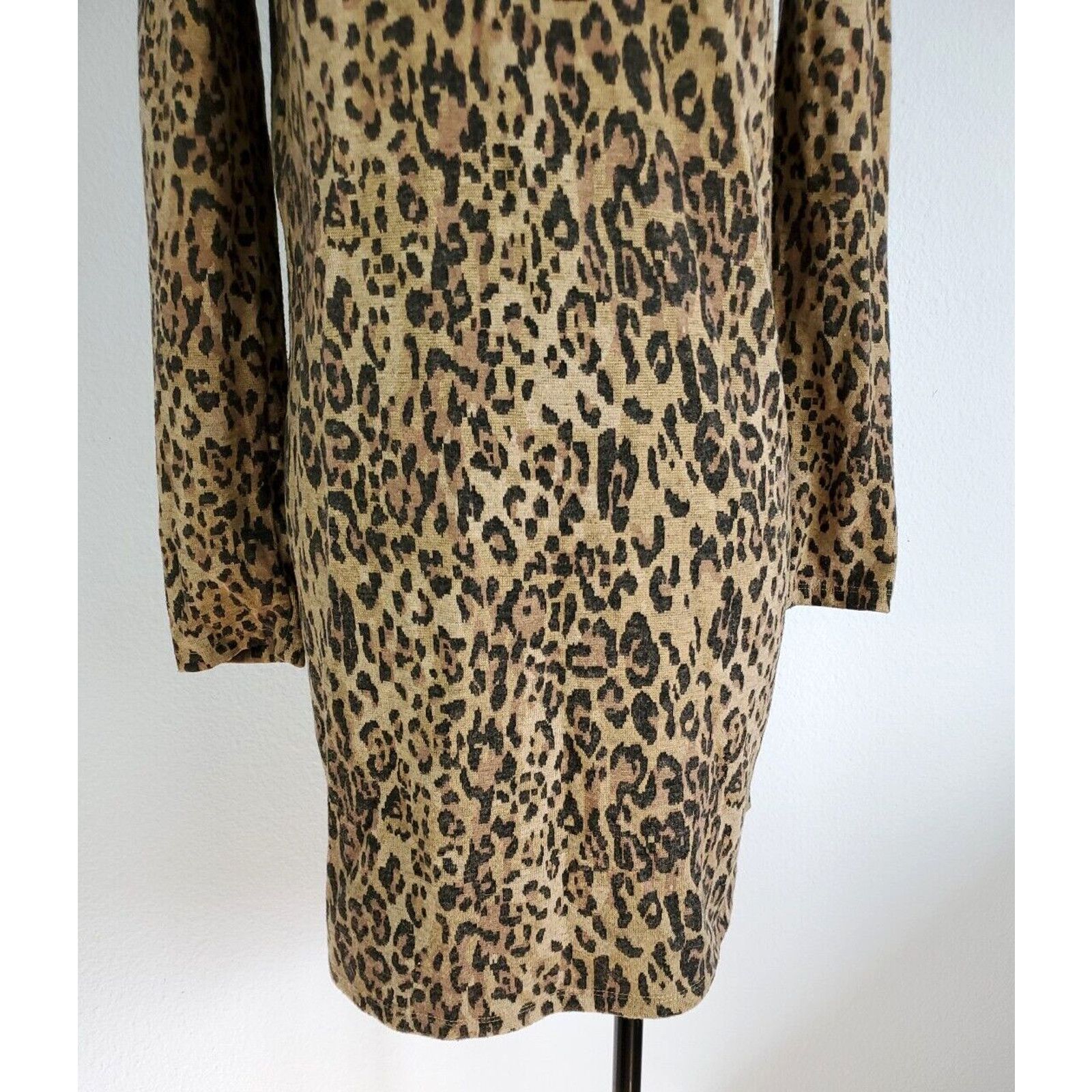 Zara ZARA Sweater Dress Womens Small Animal Print Long Sleeve Size S / US 4 / IT 40 - 8 Thumbnail