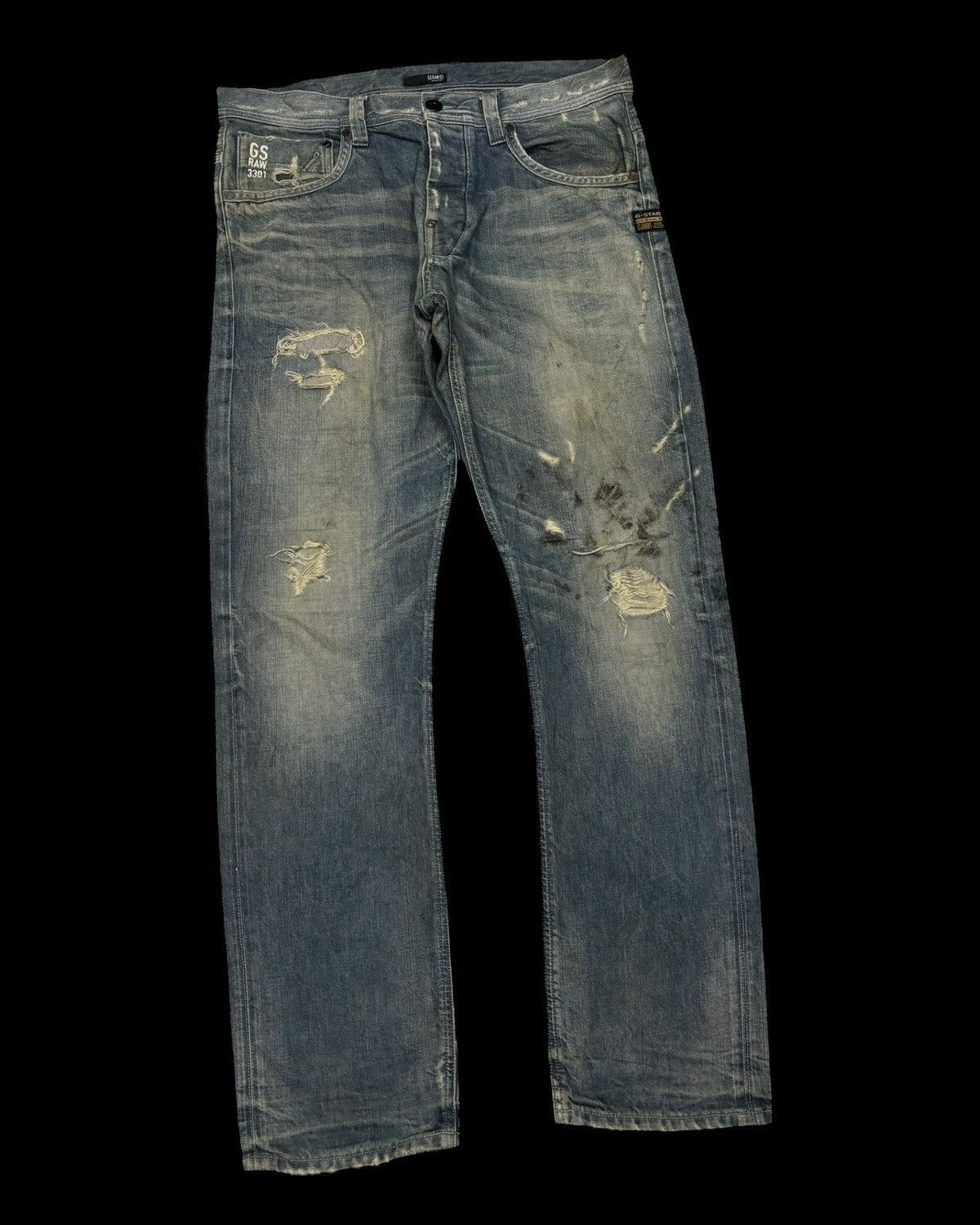 Hysteric Glamour 🔥G-STAR RAW HOMELESS DISTRESSED DENIM UNDERCOVER STYLE Size US 35 - 5 Thumbnail