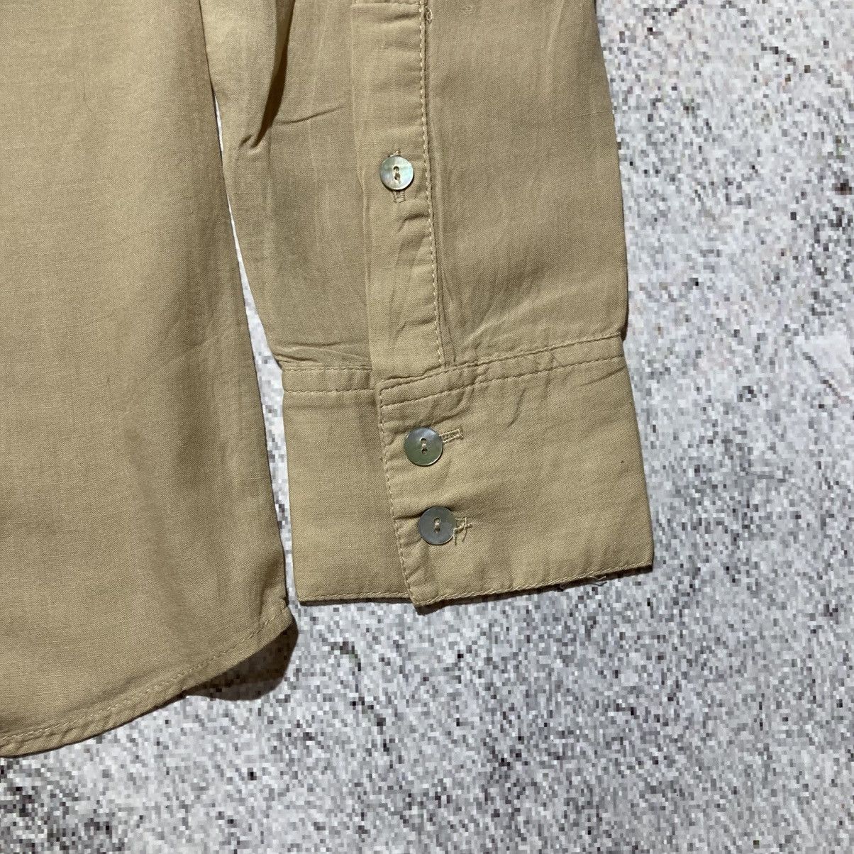 Japanese Brand 2000s GOA Soft Light Weight Shirt Button Up Beige Lgb Size US M / EU 48-50 / 2 - 12 Thumbnail