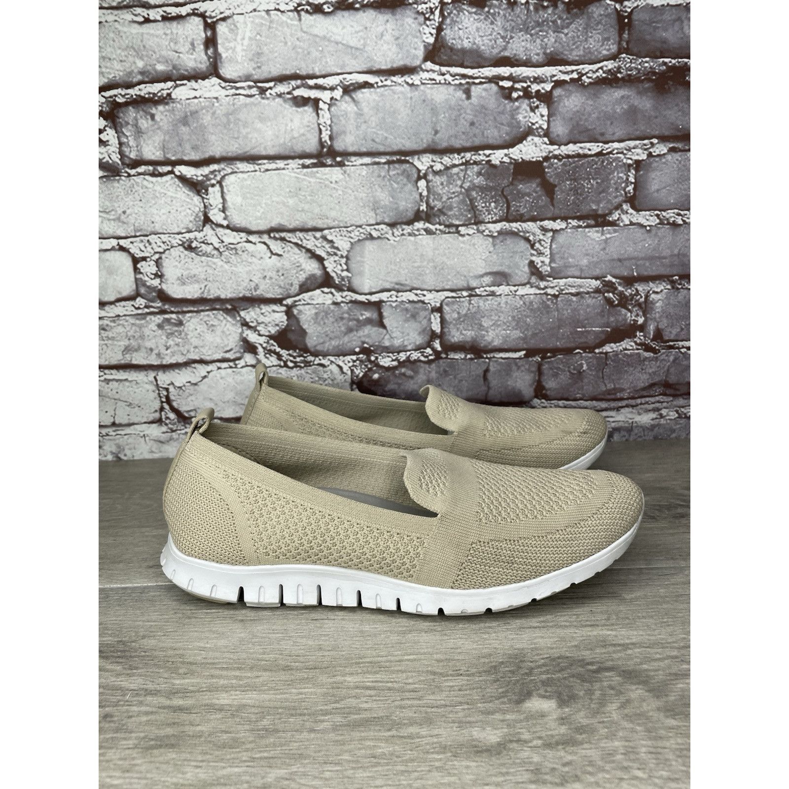 Cole Haan Cole Haan Zerogrand Stitchlite Beige Knit Slip On Sneakers W Size US 9.5 / IT 39.5 - 11 Thumbnail