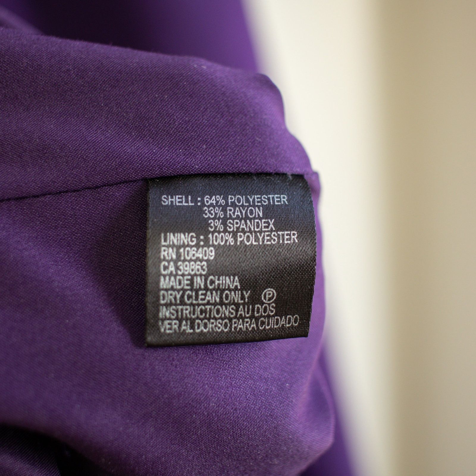 Elie Tahari Tahari Arthur S. Levine Purple Cocktail Dress Size 2 Size XS / US 0-2 / IT 36-38 - 4 Thumbnail
