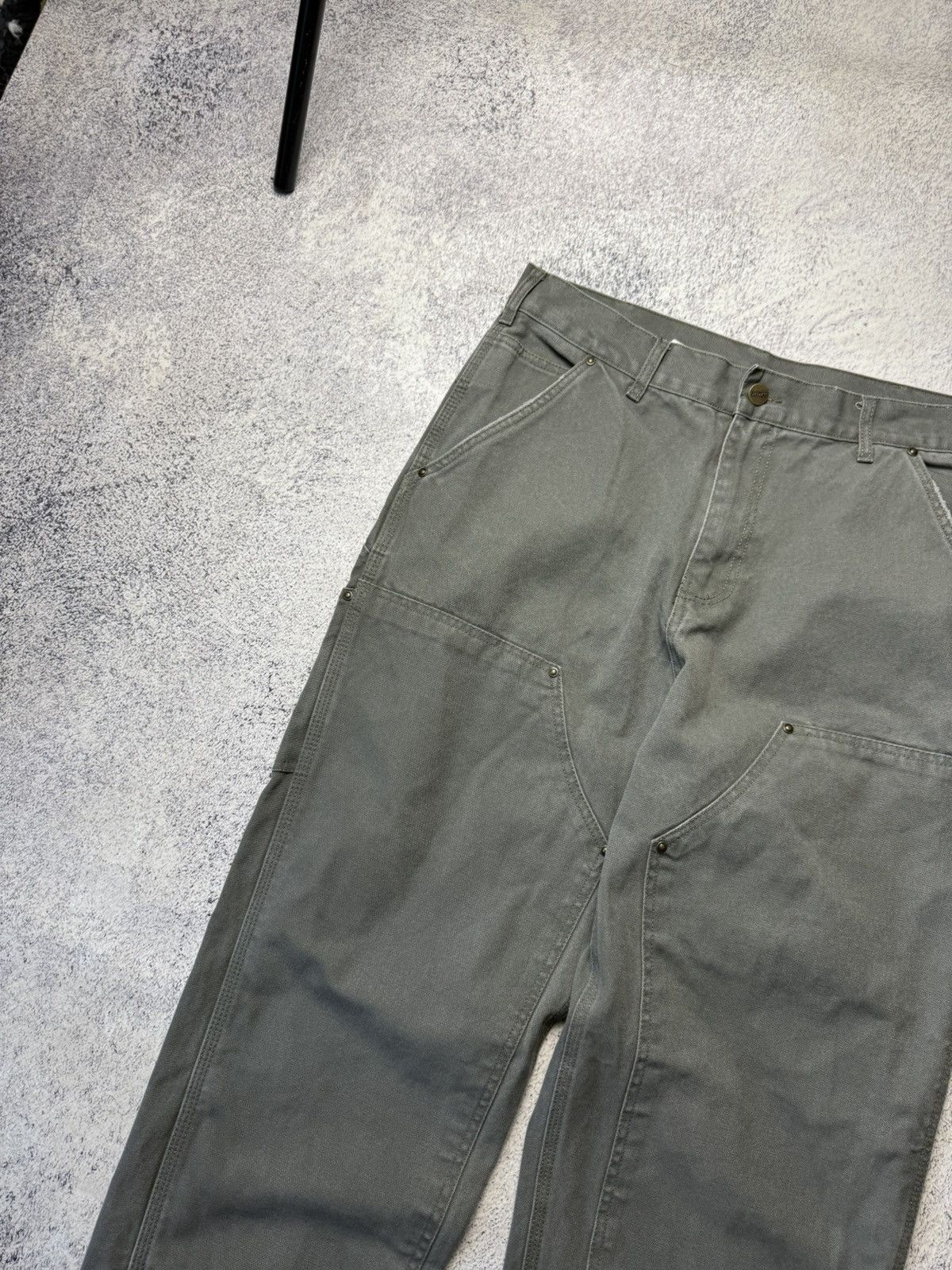 Carhartt Vintage Carhartt Double Knee Work Wear Pants Grey Sz 30 x 32 Size US 32 / EU 48 - 21 Thumbnail