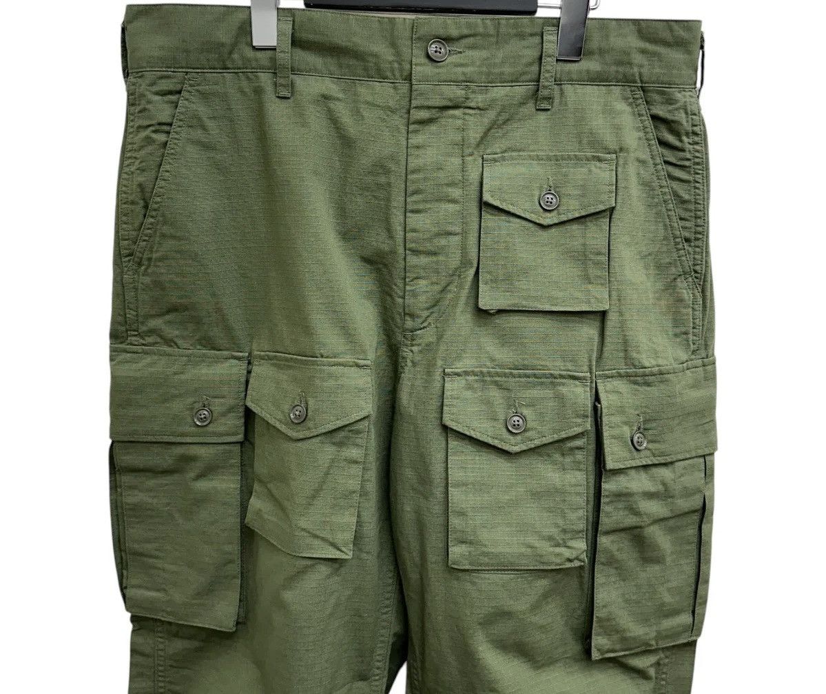 Engineered Garments ENGINEERED GARMENTS FA PANT - OLIVE RIPSTOP COTTON Size US 30 / EU 46 - 4 Thumbnail