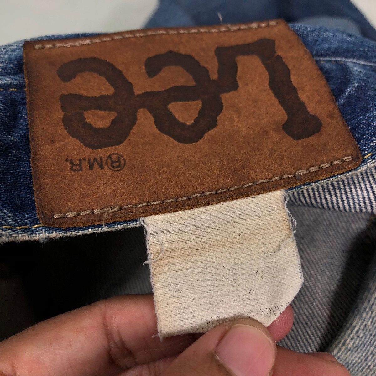 Japanese Brand 🔥Vintage Denim Jeans Lee Rider Biker Size US 32 / EU 48 - 23 Thumbnail