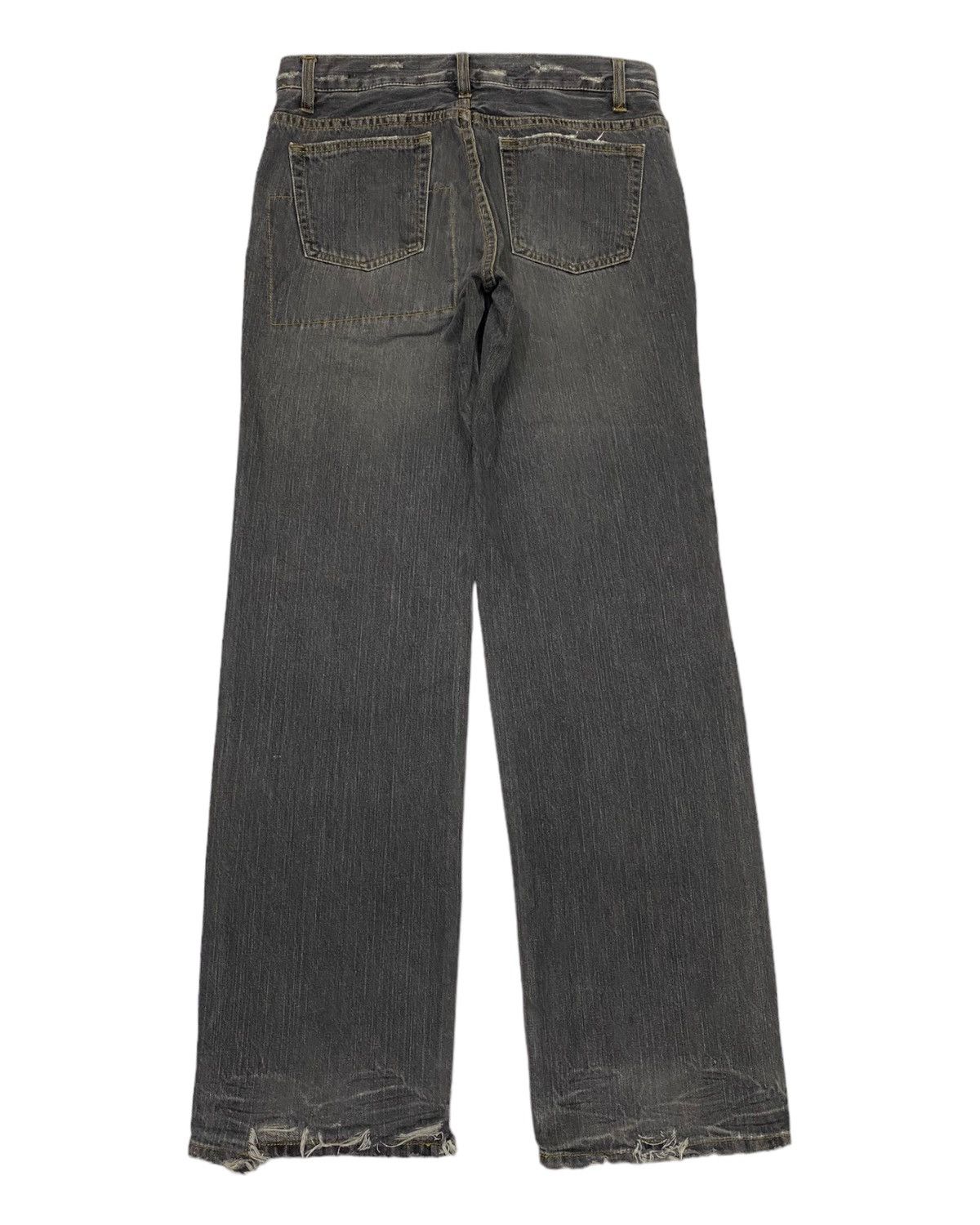Beauty Beast × Hysteric Glamour BAGGY JEANS MFE PATCHWORK DISTRESSED DENIM JEANS Size US 32 / EU 48 - 3 Thumbnail