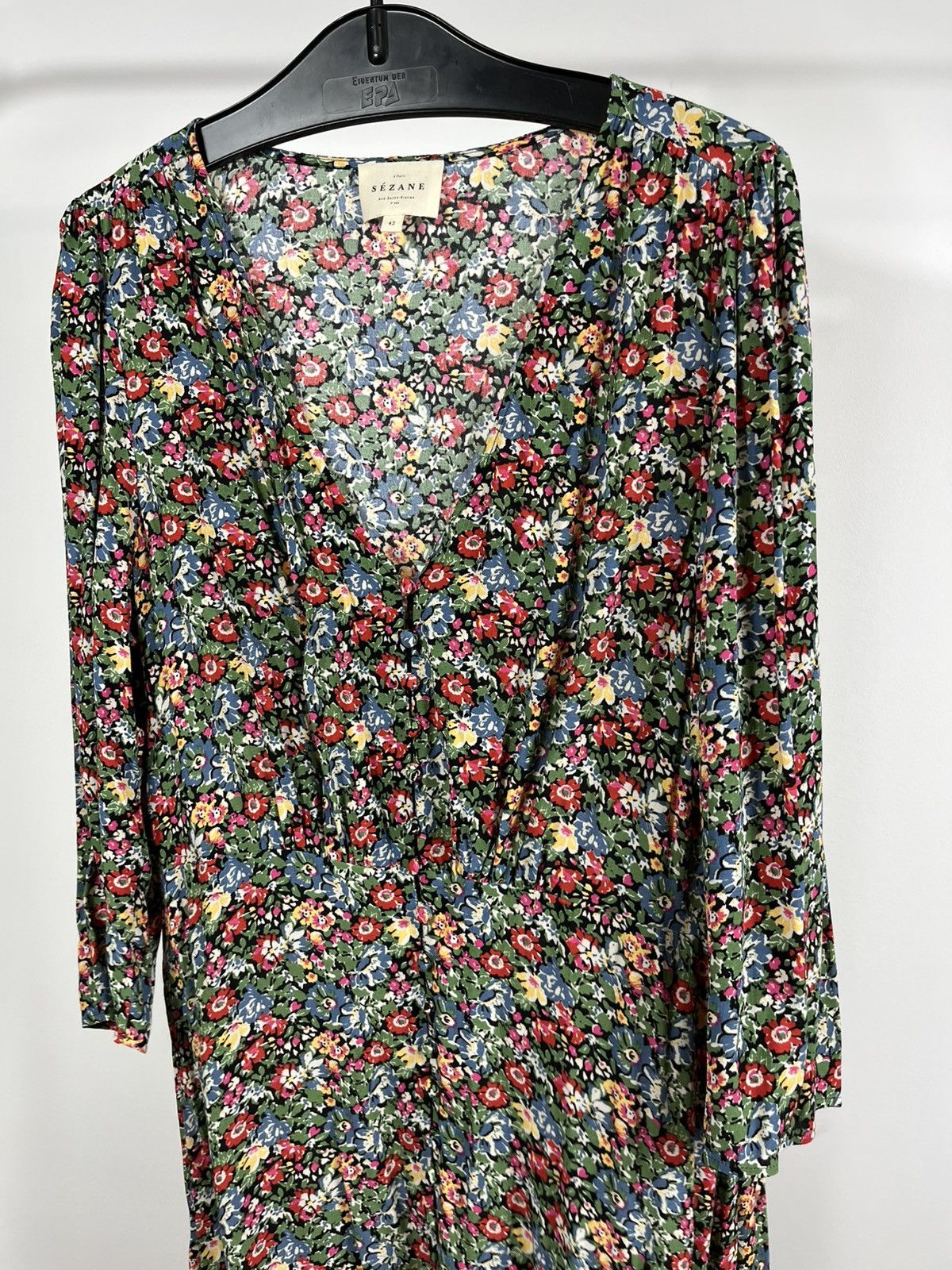 Sezane Sézane floral midi dress women’s size 42 EU 10 UK boho style Size L / US 10 / IT 46 - 9 Thumbnail