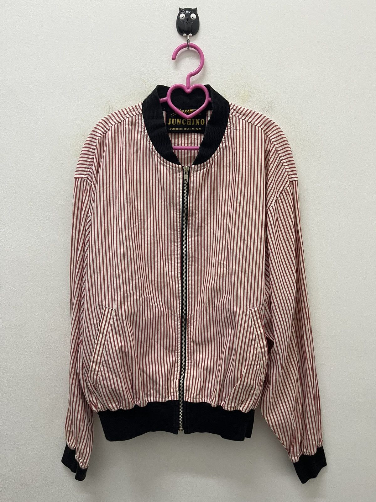 Mr. Junko Rare Vintage JUNCHINO Junko Koshino Striped Jacket Size US M / EU 48-50 / 2 - 3 Thumbnail