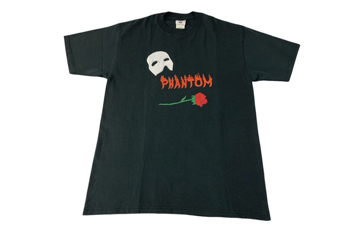 Vintage 90s Phantom Of Opera Rose Mask Musical Screen Tee Size US M / EU 48-50 / 2 - 1 Thumbnail