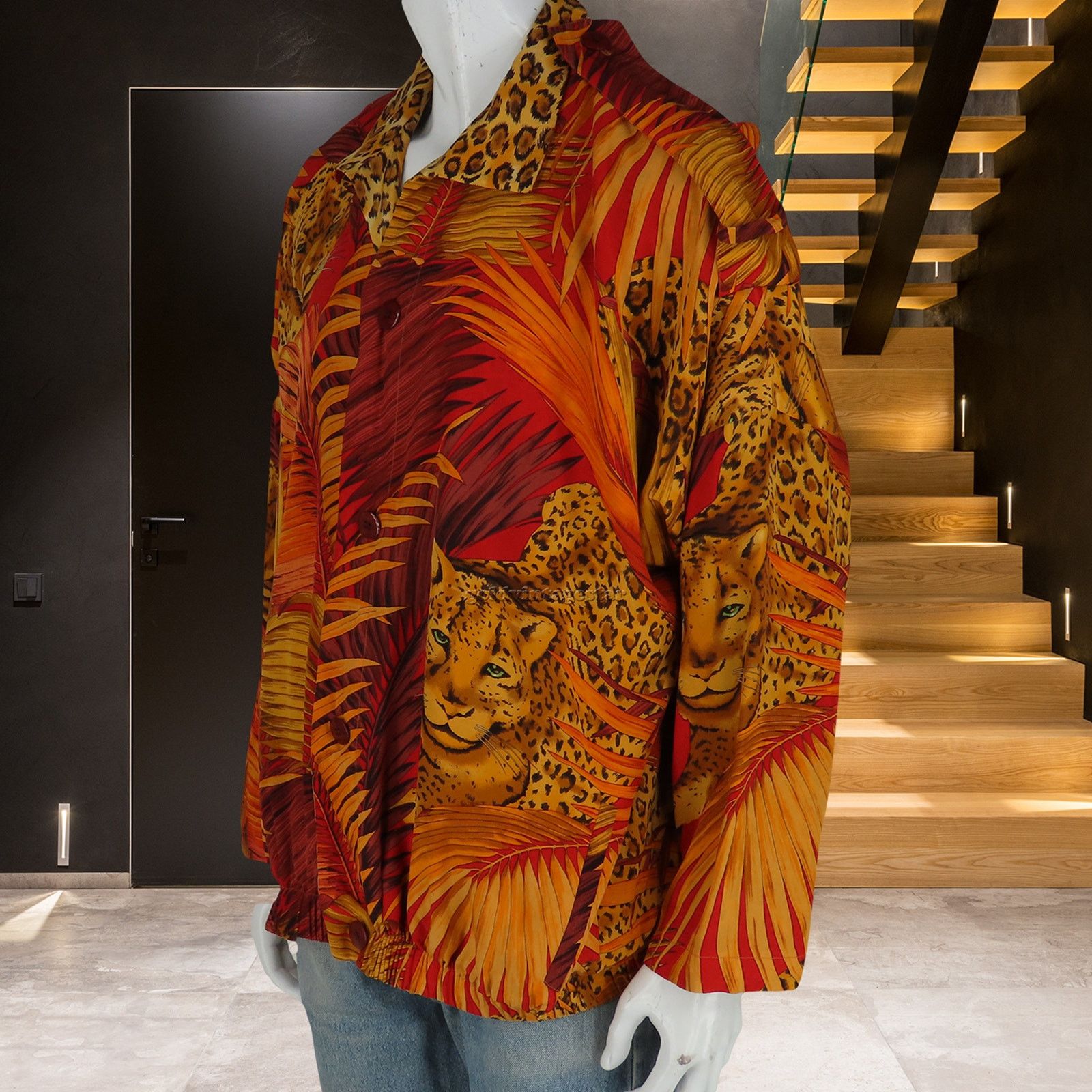 Other Vintage Cheetah Reversible Bomber Button Down Jacket M Size US M / EU 48-50 / 2 - 8 Thumbnail