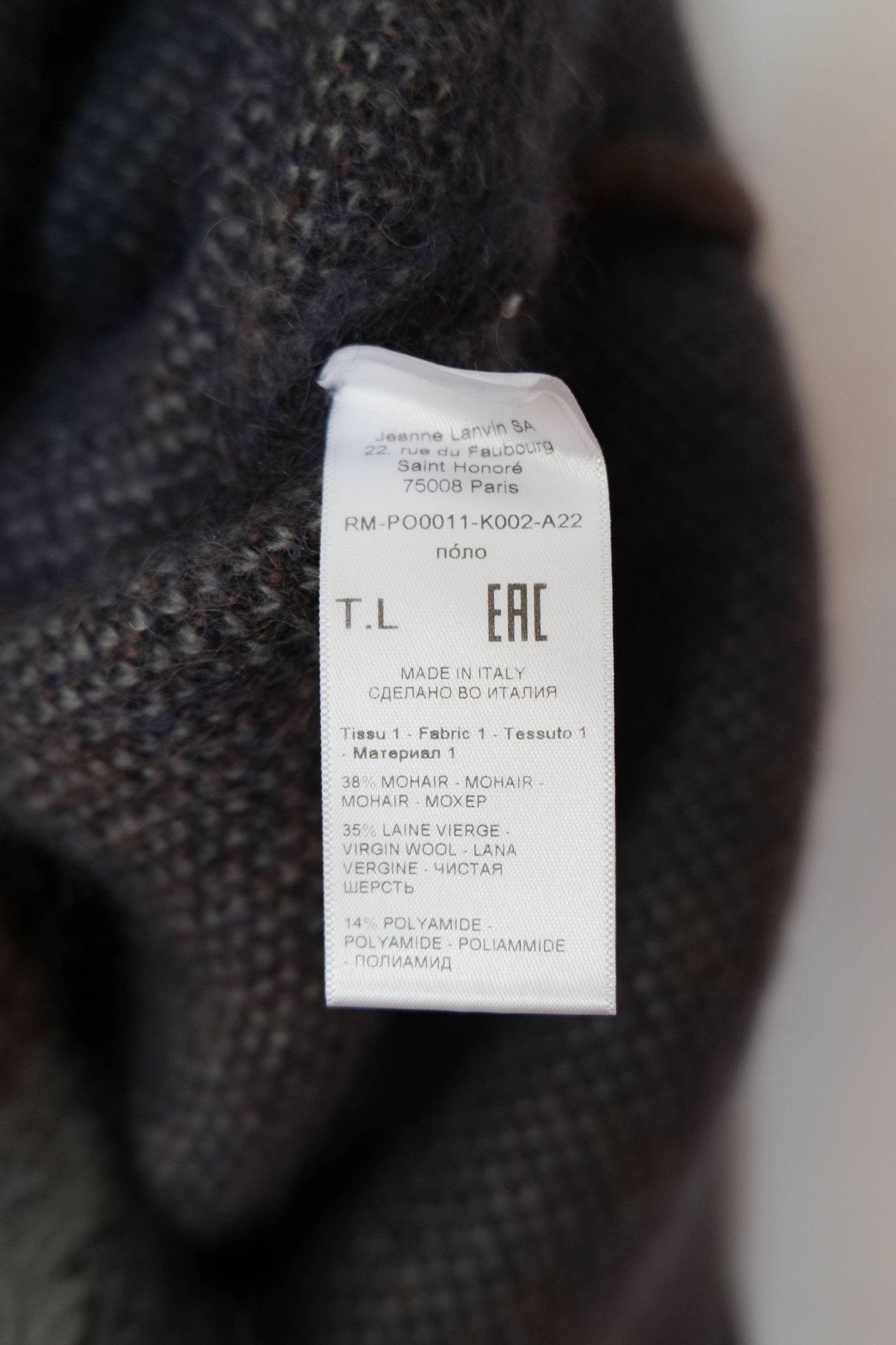 Lanvin heavy mohair sweater Size US L / EU 52-54 / 3 - 5 Thumbnail