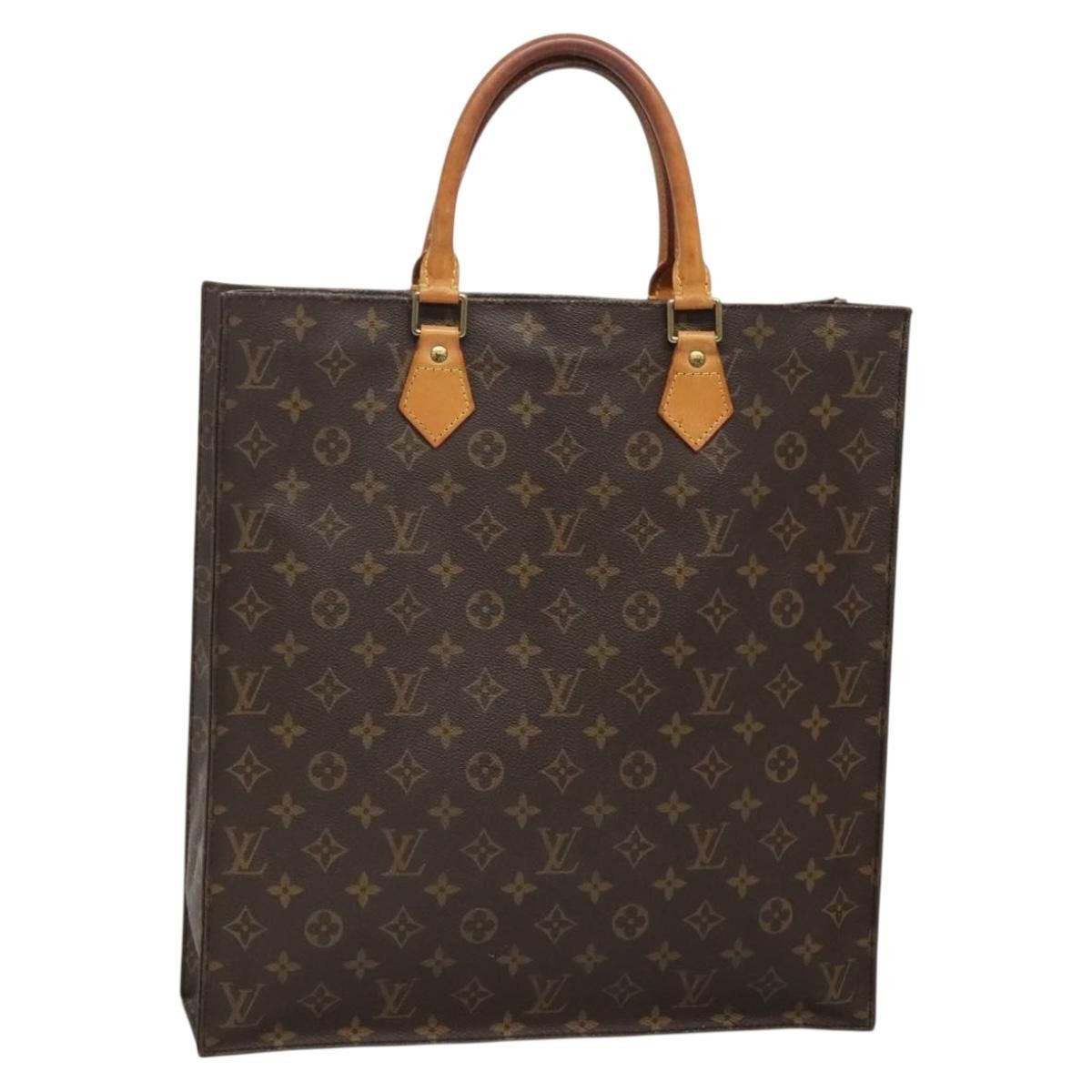Louis Vuitton LOUIS VUITTON Monogram Sac Plat Hand Bag M51140 Size ONE SIZE - 1 Thumbnail