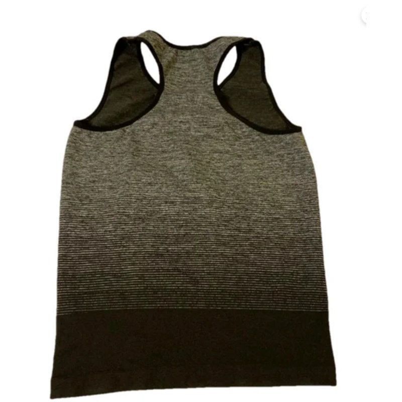 Other Gray Ombre Seamless Racerback Tank Top Activewear One Size Size ONE SIZE - 4 Thumbnail