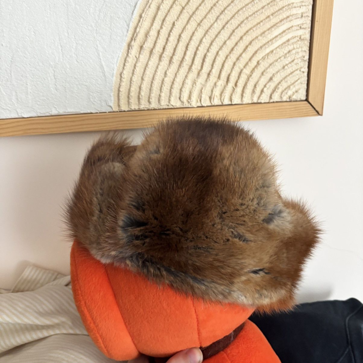 Hysteric Glamour Vintage 80’s Ushanka Hat Real Fur Brown Quilted Lining Size ONE SIZE - 8 Thumbnail