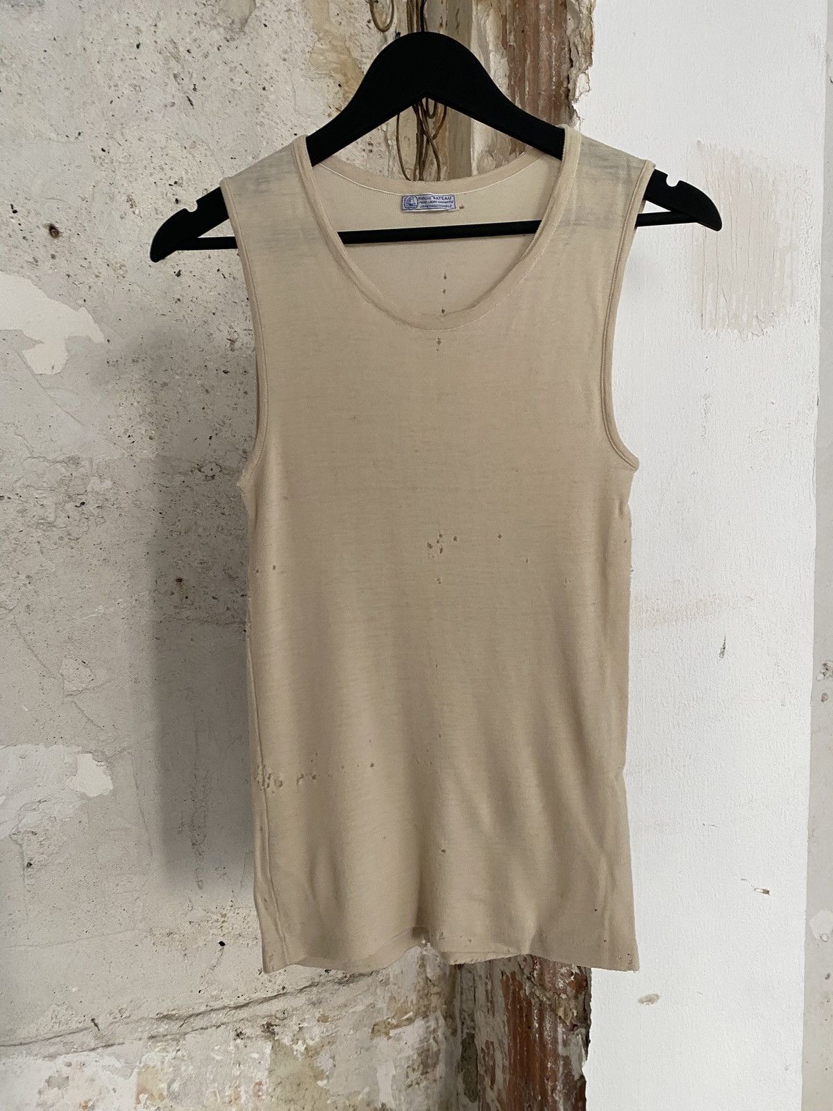 Other French antique pure wool knit sleeveless top Size US S / EU 44-46 / 1 - 1 Thumbnail