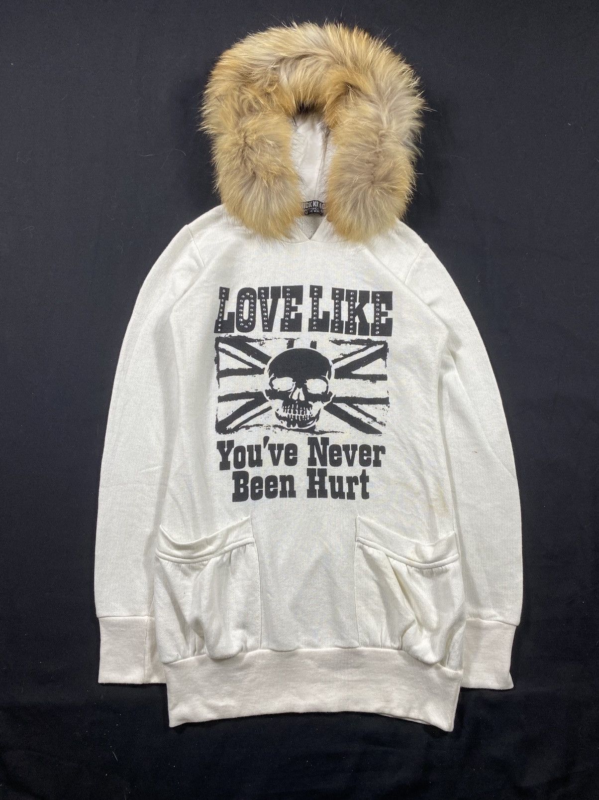 If Six Was Nine JAPANESE GOTHIC SKULL FAUX FUR HOODIE IFSIX LGB STYLED Size US M / EU 48-50 / 2 - 1 Thumbnail