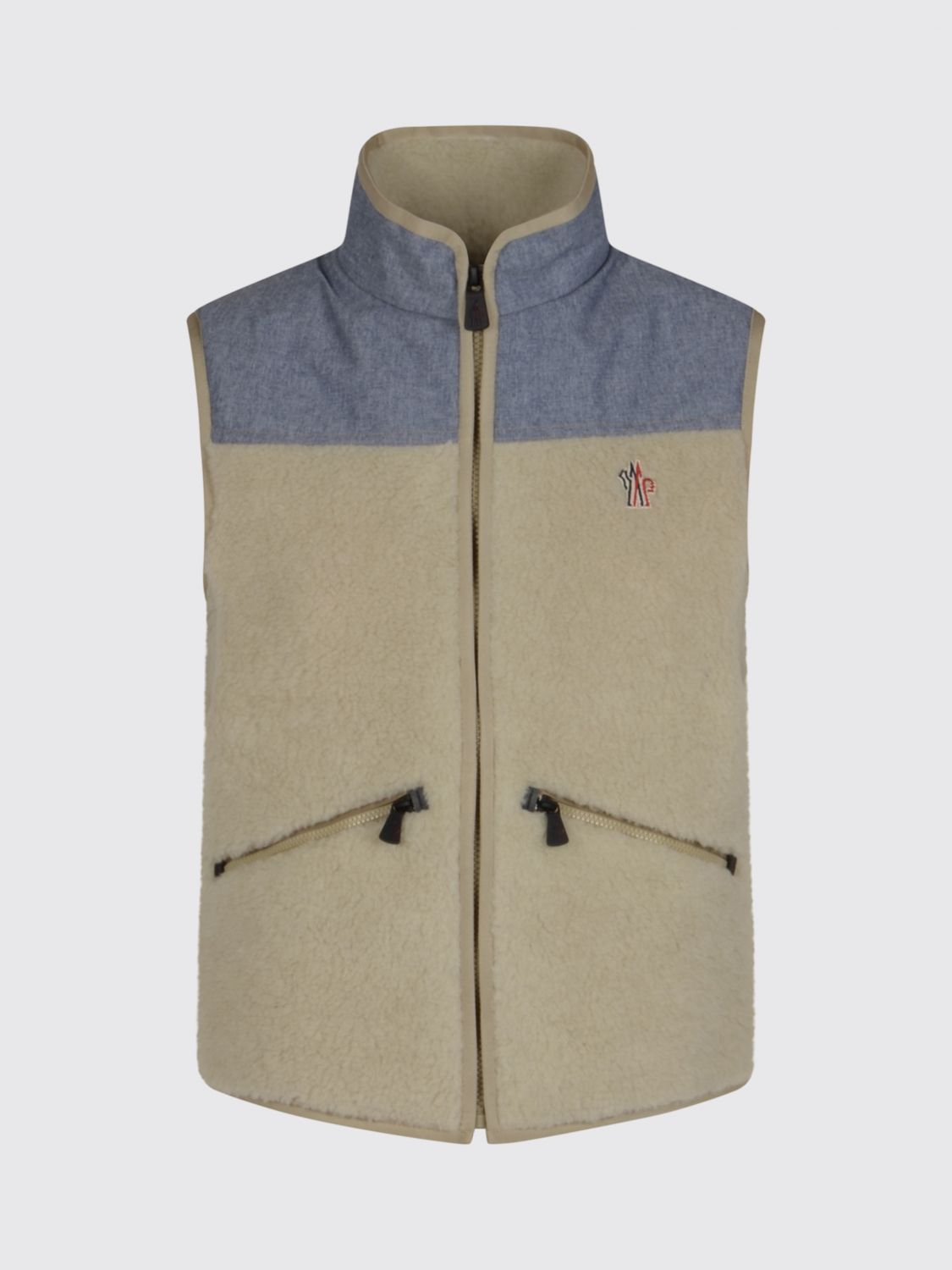 Moncler Moncler Waistcoat Woman Beige Size L / US 10 / IT 46 - 1 Preview