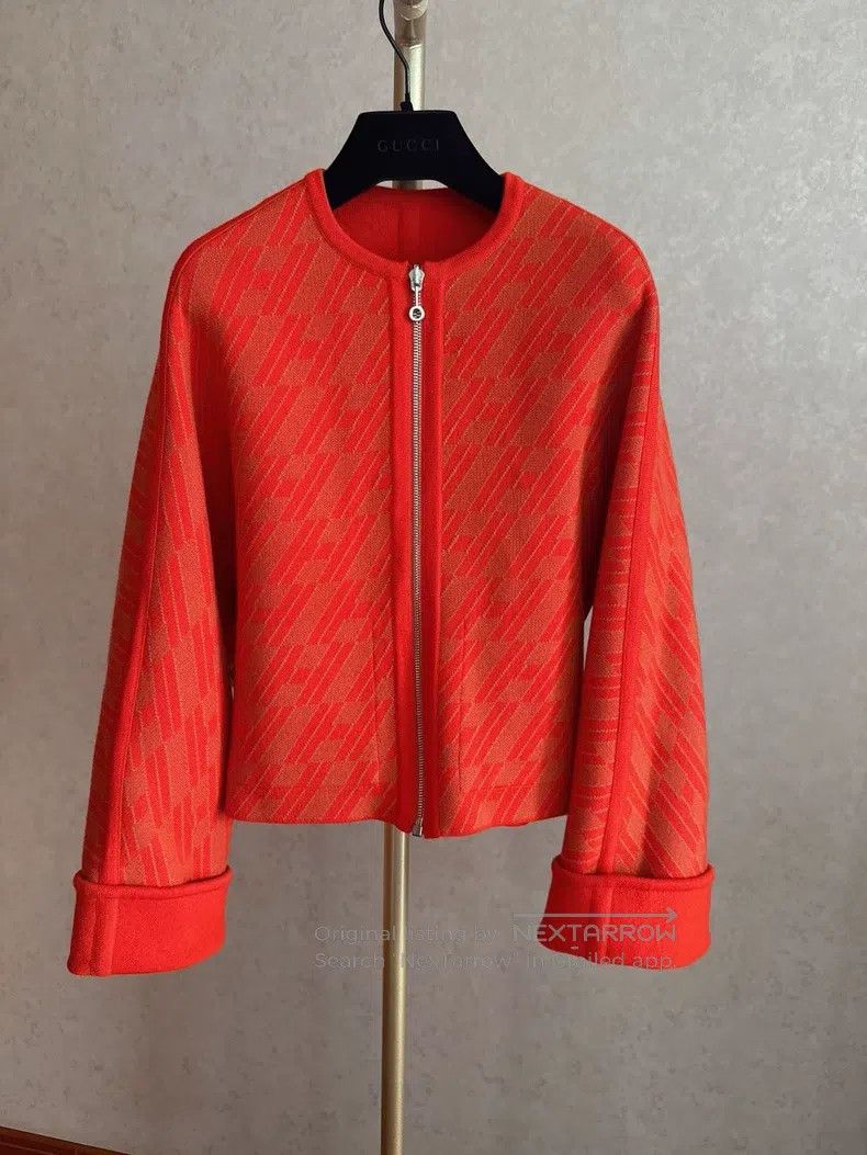 Hermes Hermes Orange Two-sided Jacket Size XXS / US 00 / IT 34 - 1 Thumbnail