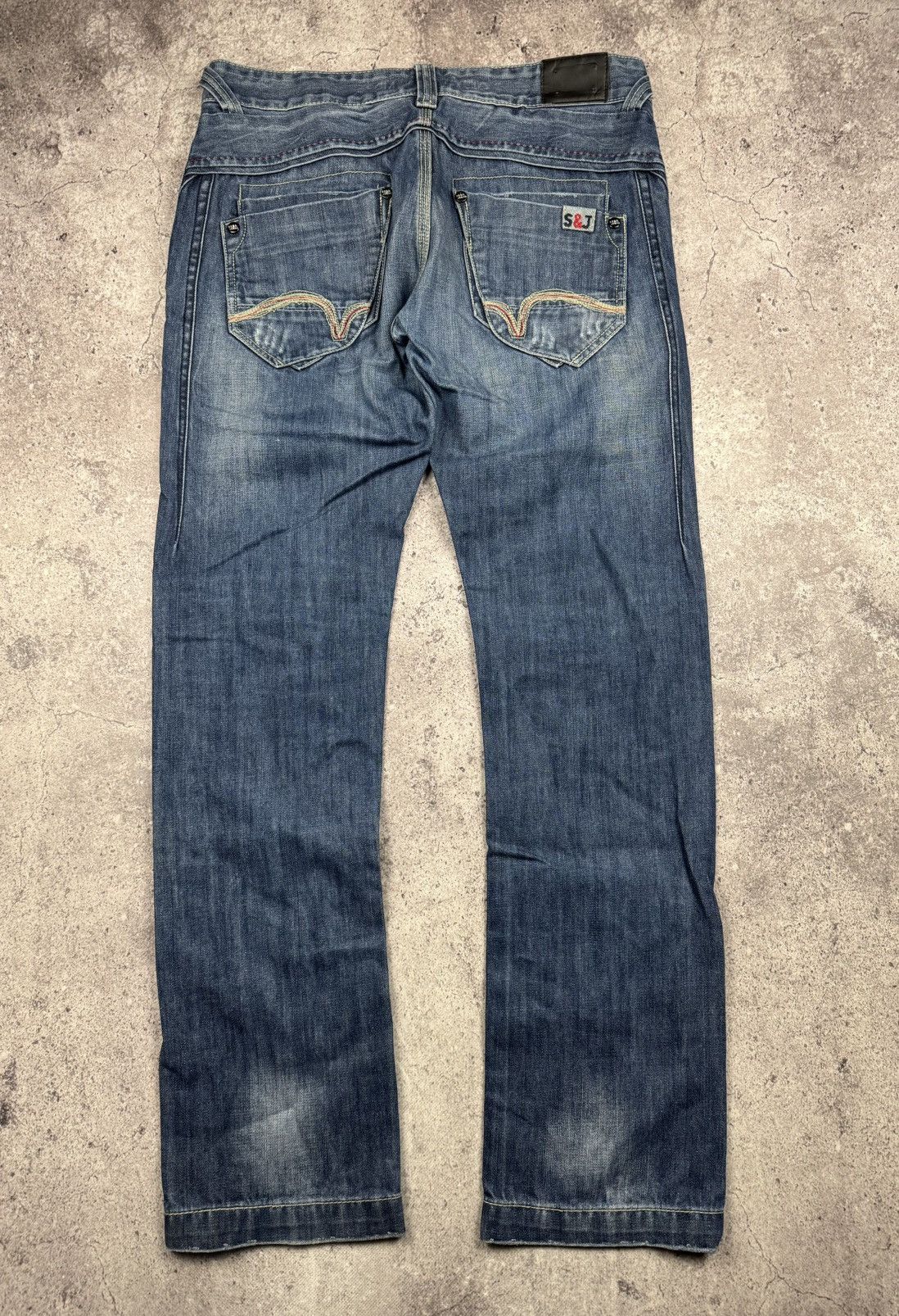 Japanese Brand Y2K Faded Sex Jeans Japanese lgb if6was9 style Avant Garde Size US 36 / EU 52 - 5 Thumbnail
