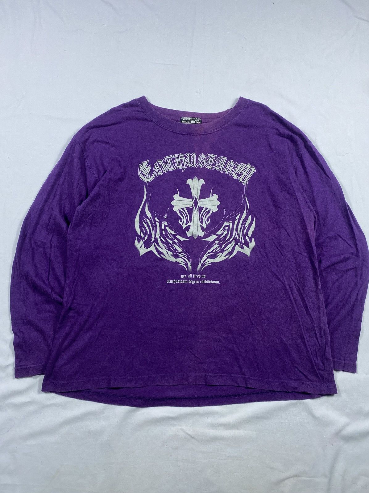 Hysteric Glamour Japanese Hill Crop Faded Cross Long Slevee Size US L / EU 52-54 / 3 - 1 Thumbnail