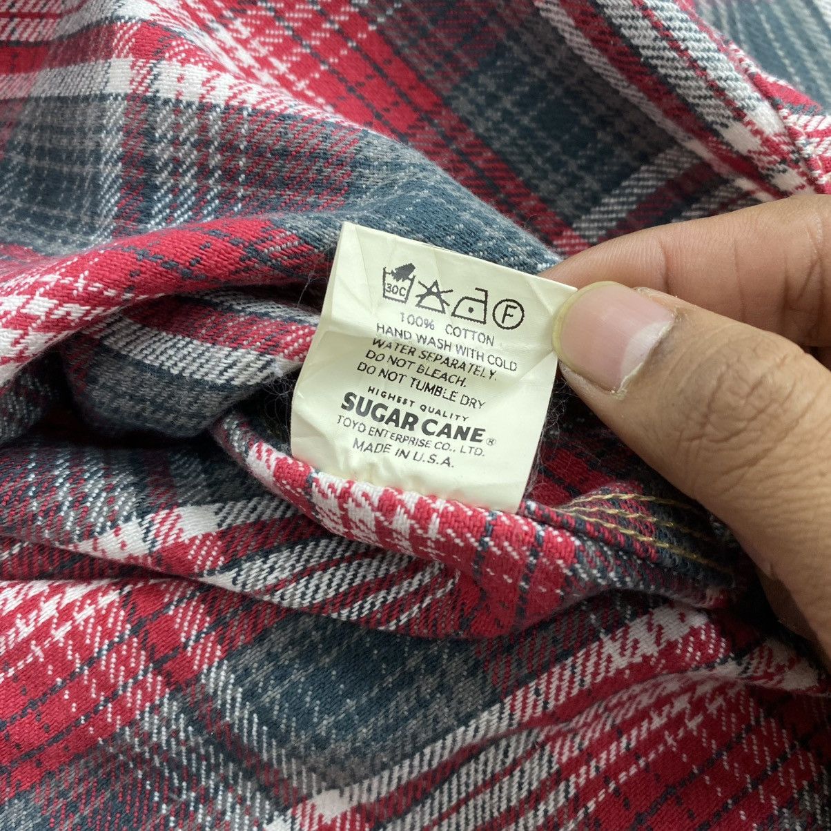 Japanese Brand × Sugar Cane × Toyo Enterprises Vinatage Sugar Cane USA Red Plaid Flannel Shirt Size US S / EU 44-46 / 1 - 6 Thumbnail