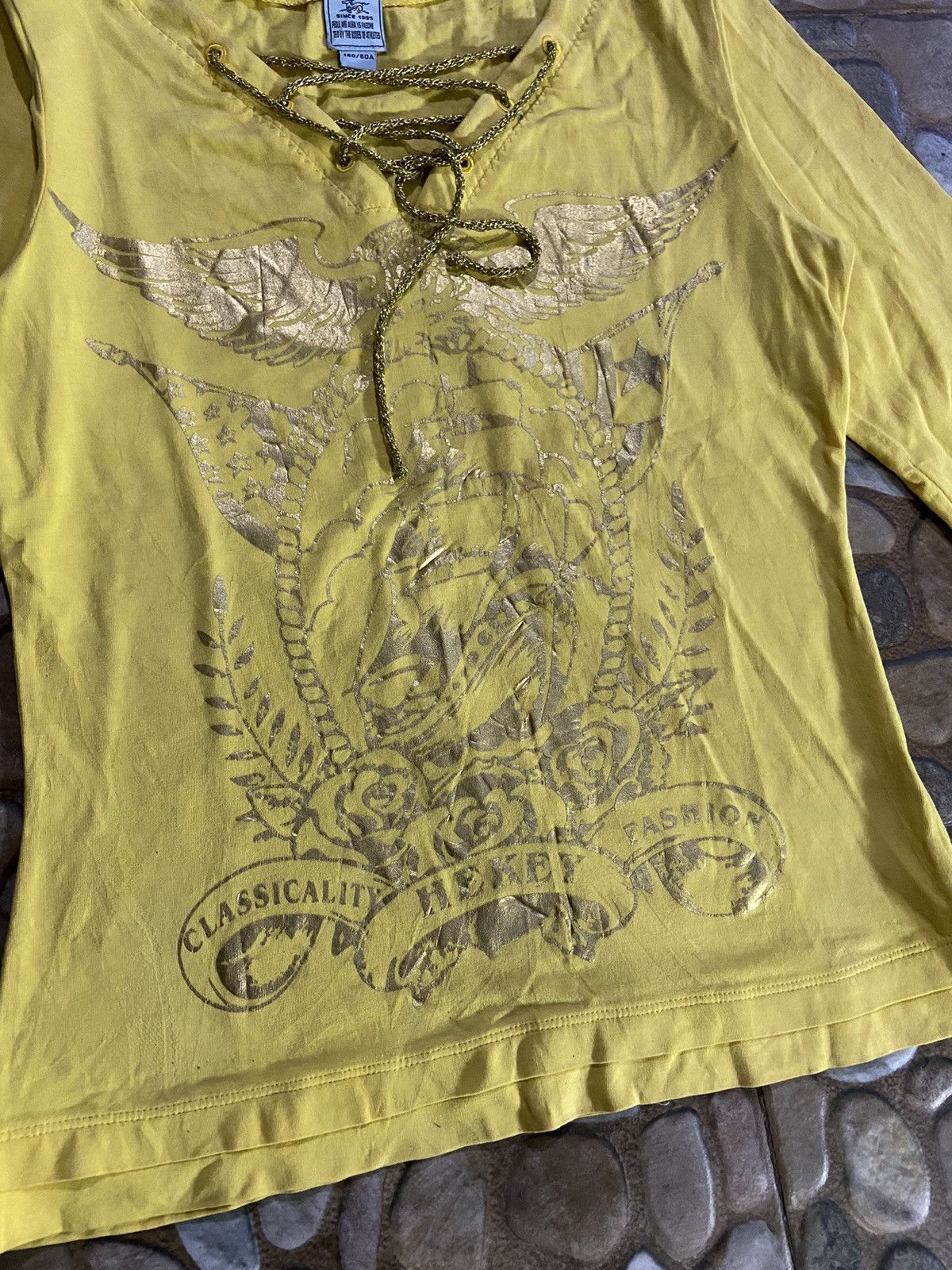 If Six Was Nine VTG Y2K HEKEY IFSX LONG SLEEVE T-SHIRT Size S / US 4 / IT 40 - 3 Thumbnail