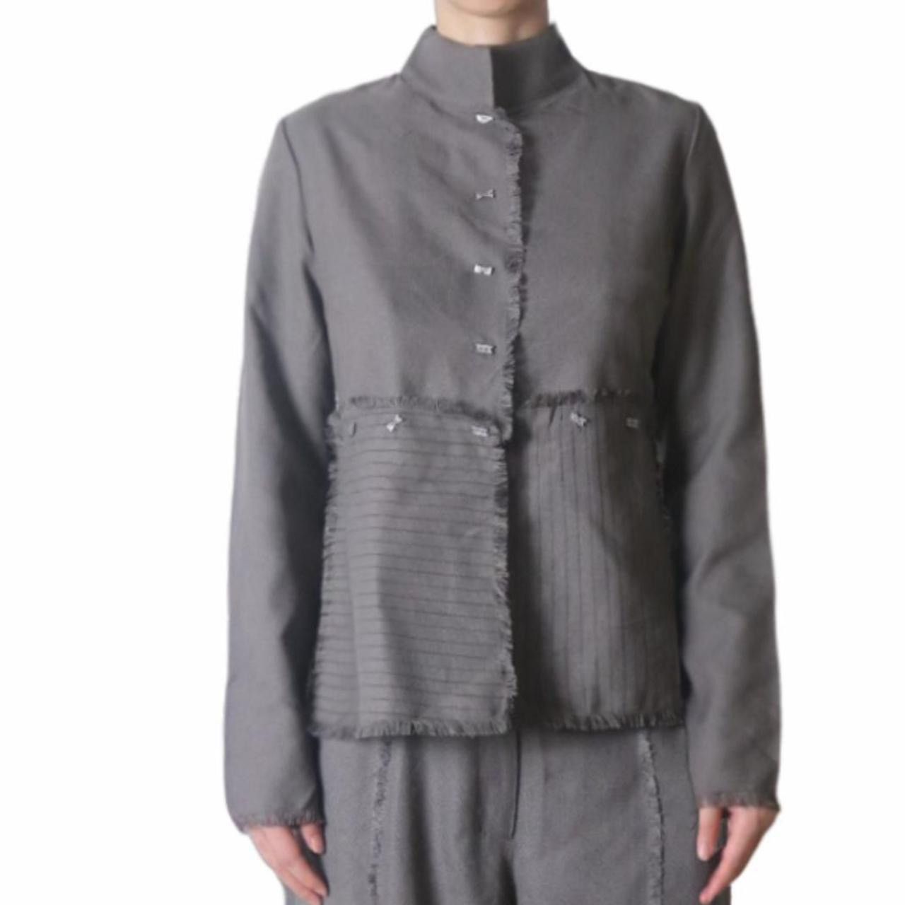 Designer × Vintage 00s NWT Biche De Bere Convertible Fringed Jacket Size XS / US 0-2 / IT 36-38 - 1 Thumbnail