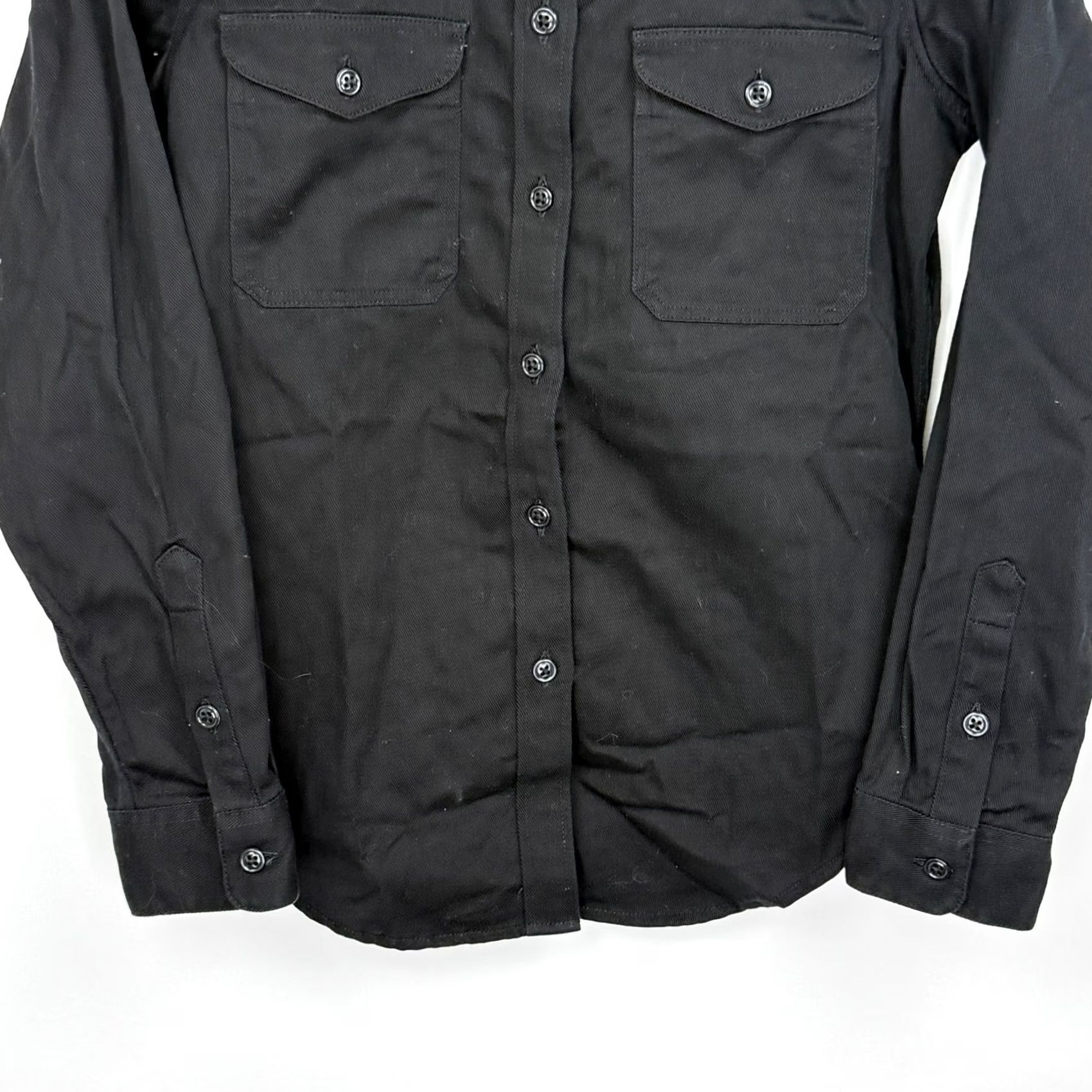 Filson Filson Shirt Womens XS Field Jac Shirt Black 100% Cotton Long Sleeve Pockets Button-Up Ladies XS Black Field Jac Shirt Size XS / US 0-2 / IT 36-38 - 5 Thumbnail