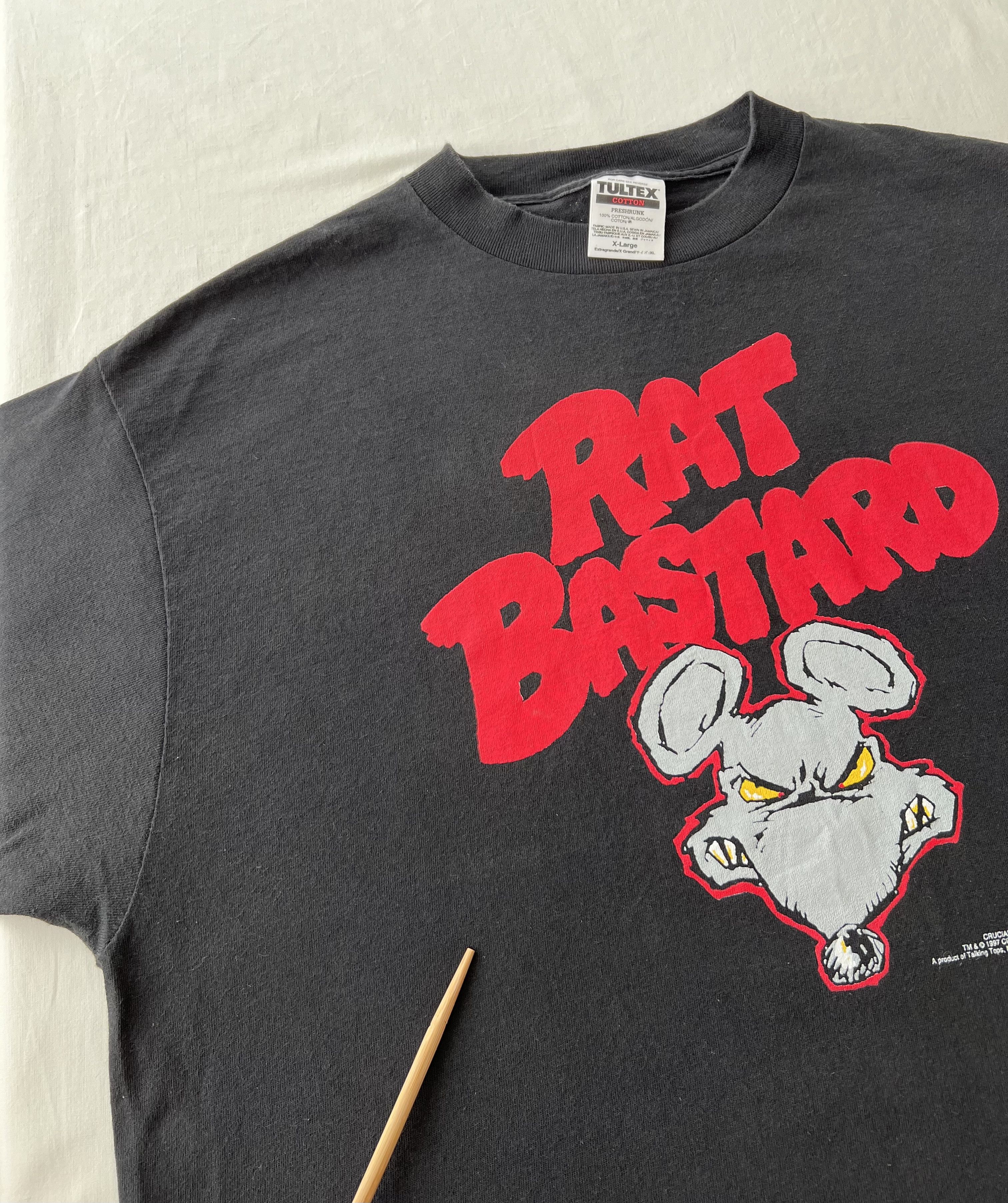 Vintage Vintage 1997 Rat Bastard Crucial Comics Cliff Galbraith Tee Size US XL / EU 56 / 4 - 7 Thumbnail