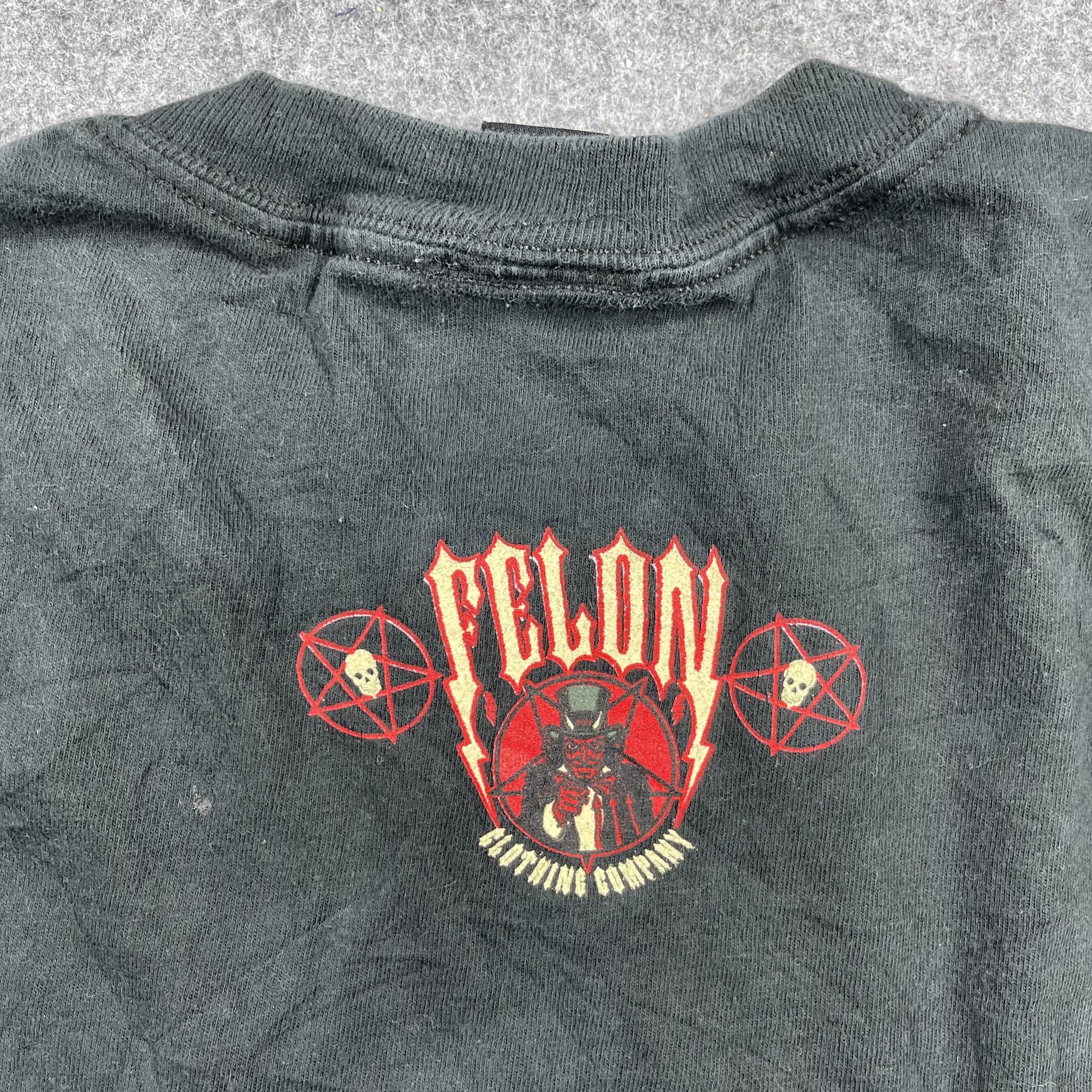 Vintage Vintage Satan 666 Parody Uncle Sam Felon Clothing T-shirt Size US XL / EU 56 / 4 - 4 Thumbnail