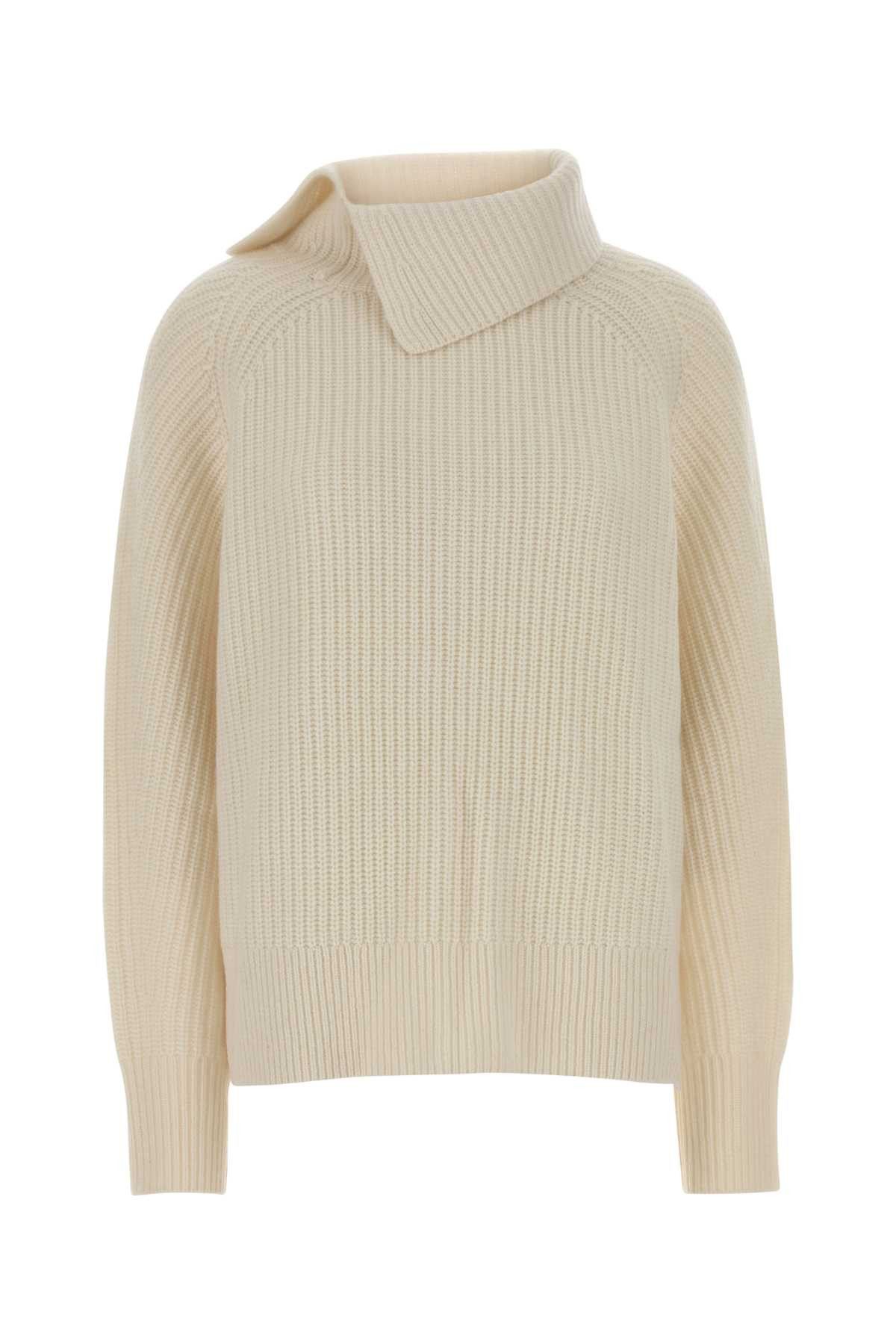 Loulou de Saison Ivory Cashmere Cecil Sweater Size S / US 4 / IT 40 - 1 Thumbnail