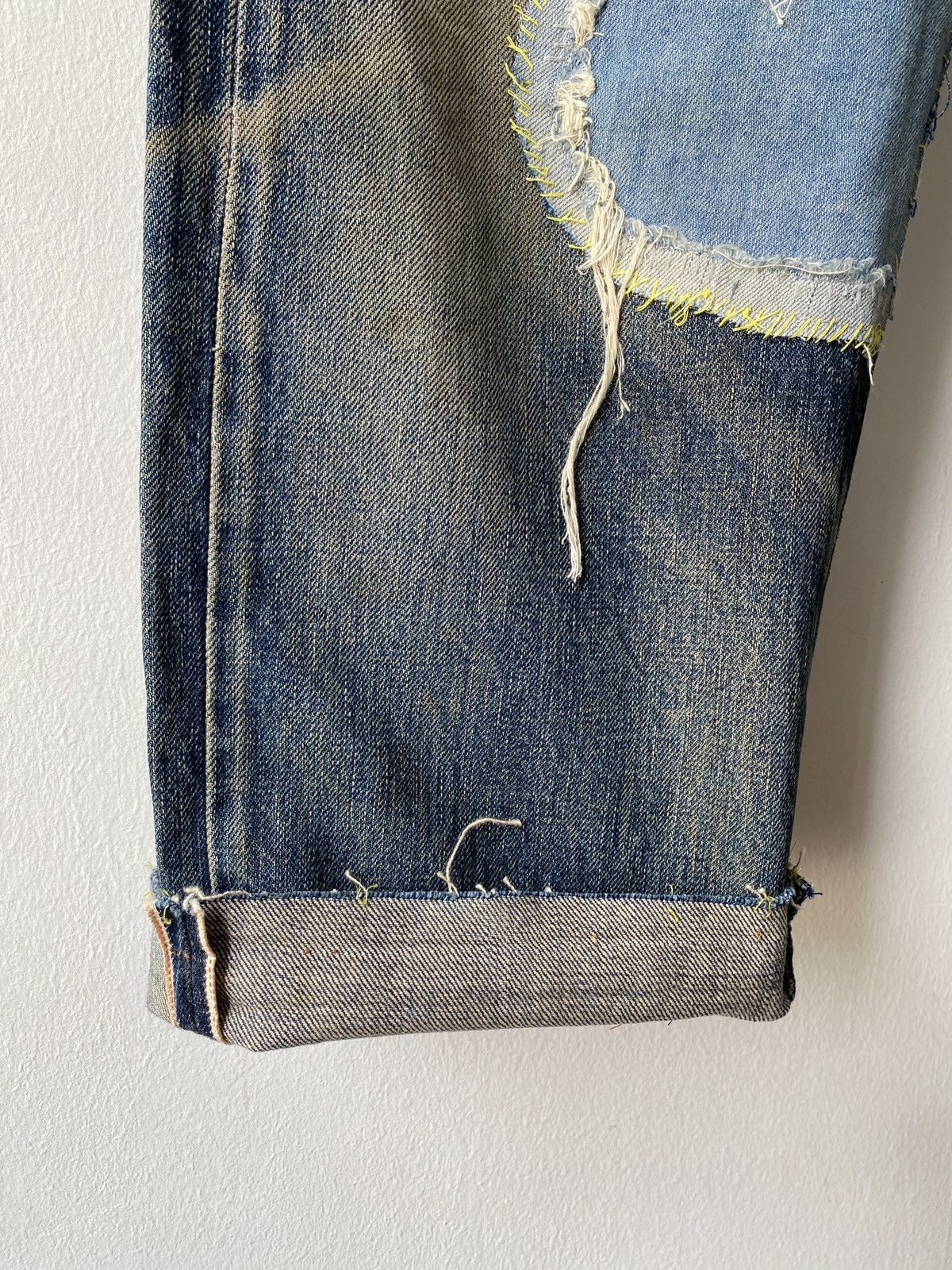 Levi's Vintage Levi’s 502XX Selvedge Rusty Distressed Denim Size US 33 - 4 Thumbnail