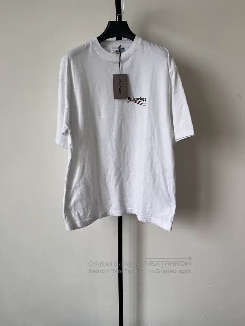 Balenciaga Balenciaga Plain Weave Cotton Crew Neck Short Sleeve T-Shi Size XS / US 0-2 / IT 36-38 - 1 Thumbnail