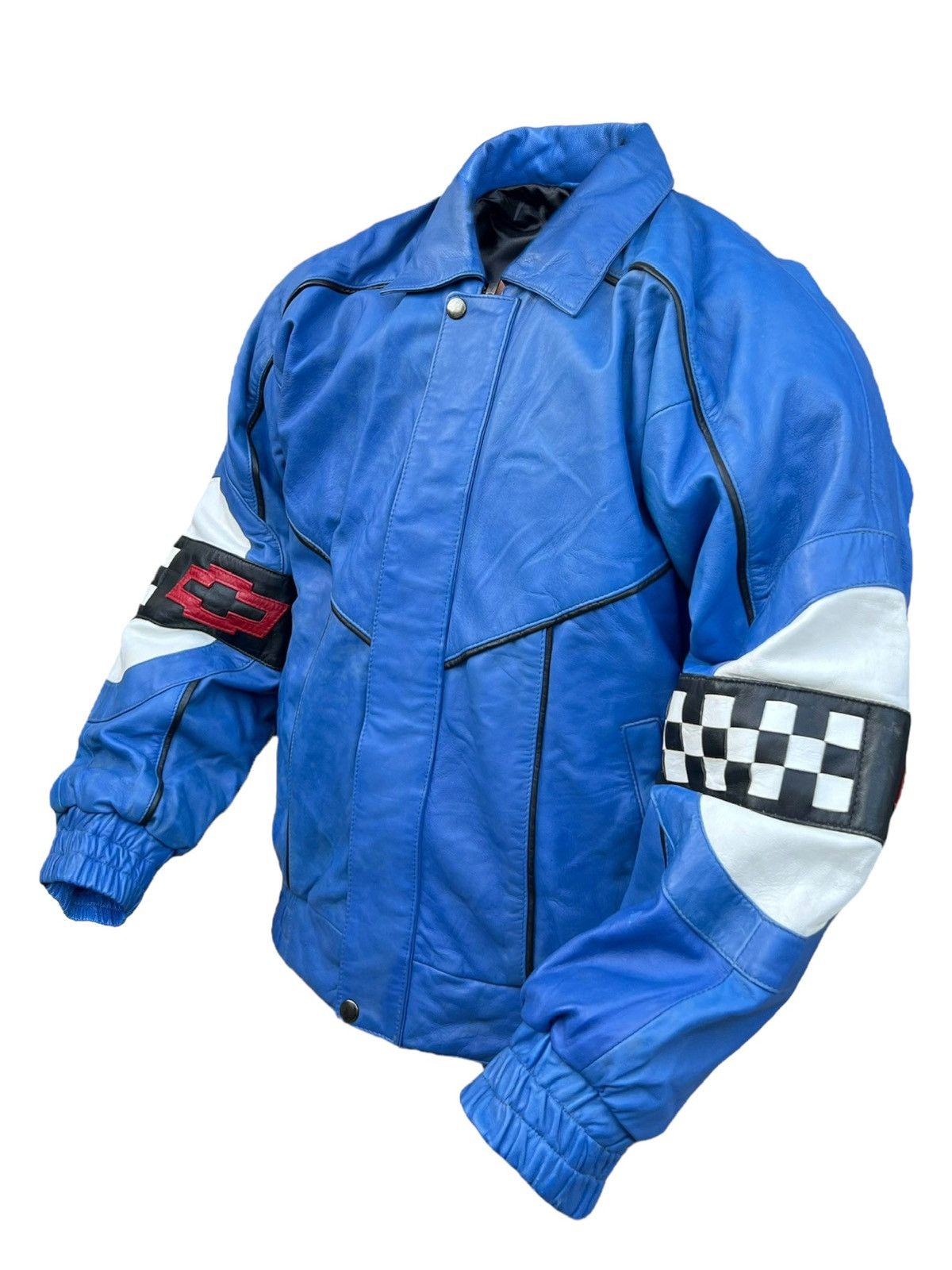 Vintage Vintage Covernett Racing Spellout Baggy Leather Jacket Size US M / EU 48-50 / 2 - 4 Thumbnail