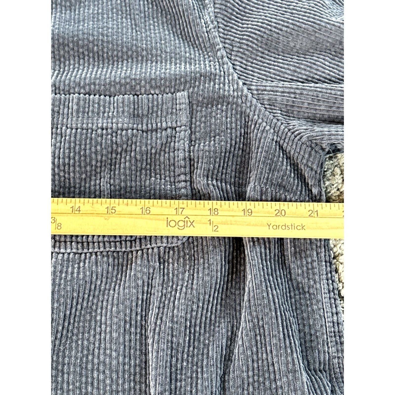 Vintage VINTAGE LL Bean Shirt Women L Shacket Navy Blue Wide Whale Corduroy Cotton Button Up Size L / US 10 / IT 46 - 3 Thumbnail
