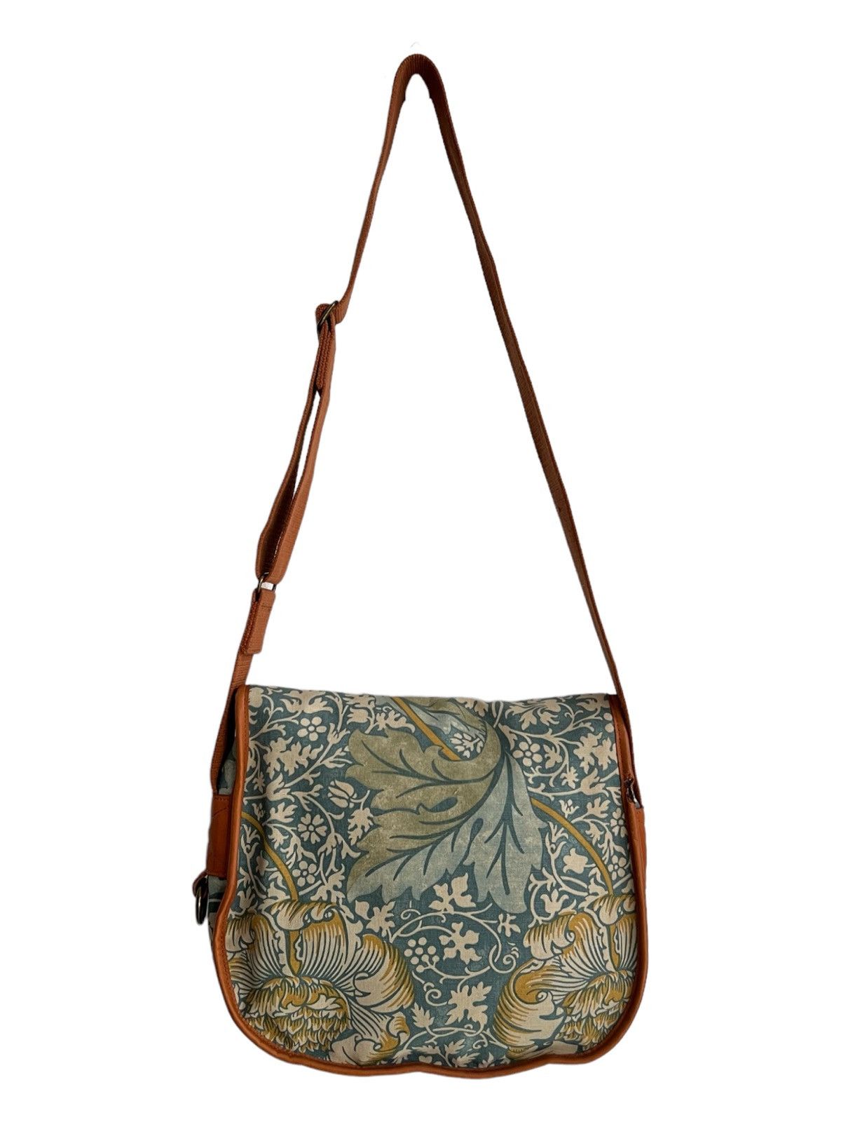 Barbour Barbour x William Morris 🌷Jacquard Leather Messenger Bag Size ONE SIZE - 8 Thumbnail