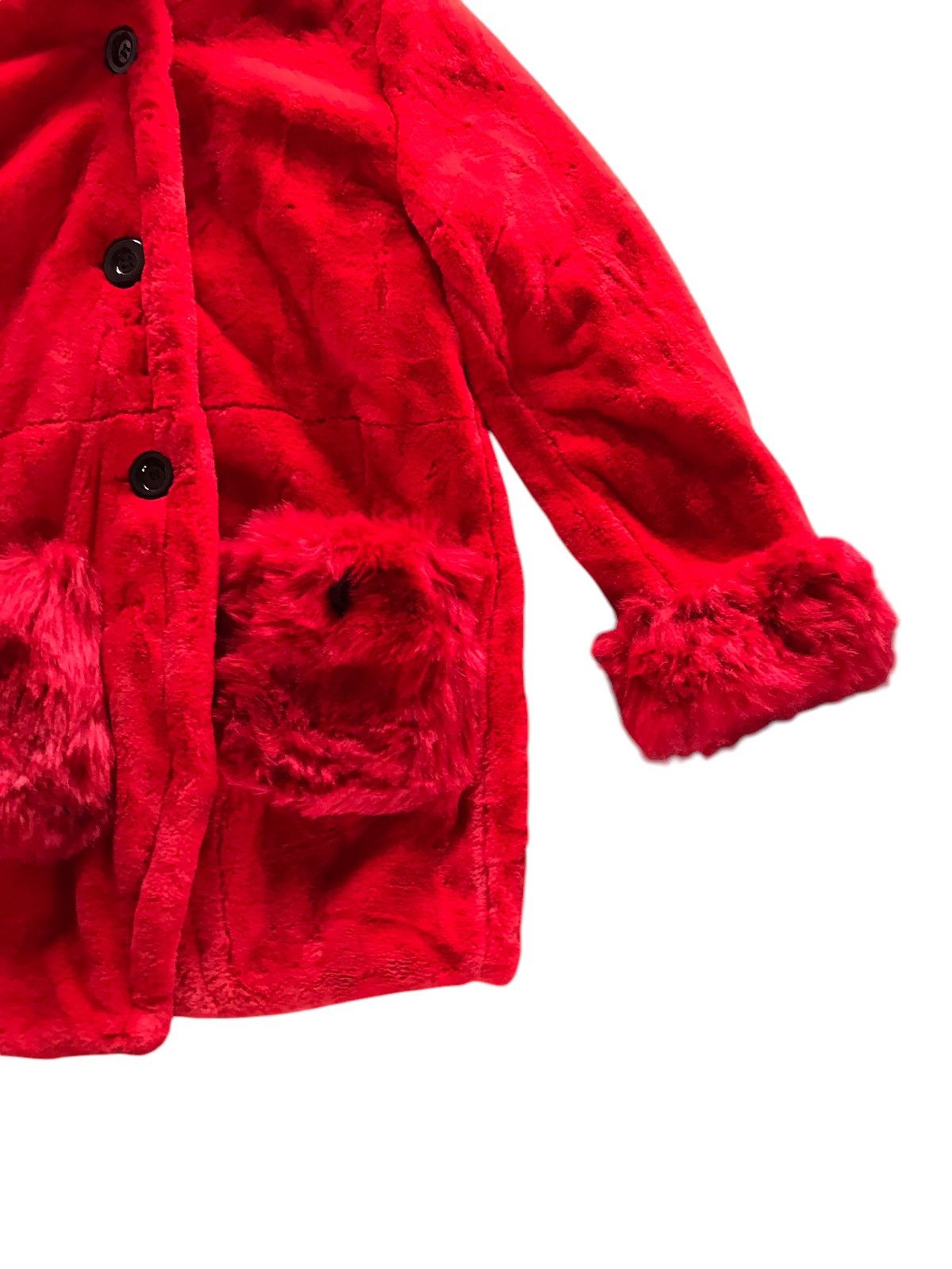 Beauty Beast × Japanese Brand L& L aifenex Faux Fur Jacket Red Color Fur Jacket Size M / US 6-8 / IT 42-44 - 5 Thumbnail
